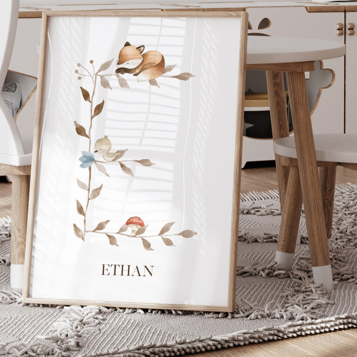 Woodland Animal Letter & Name Print
