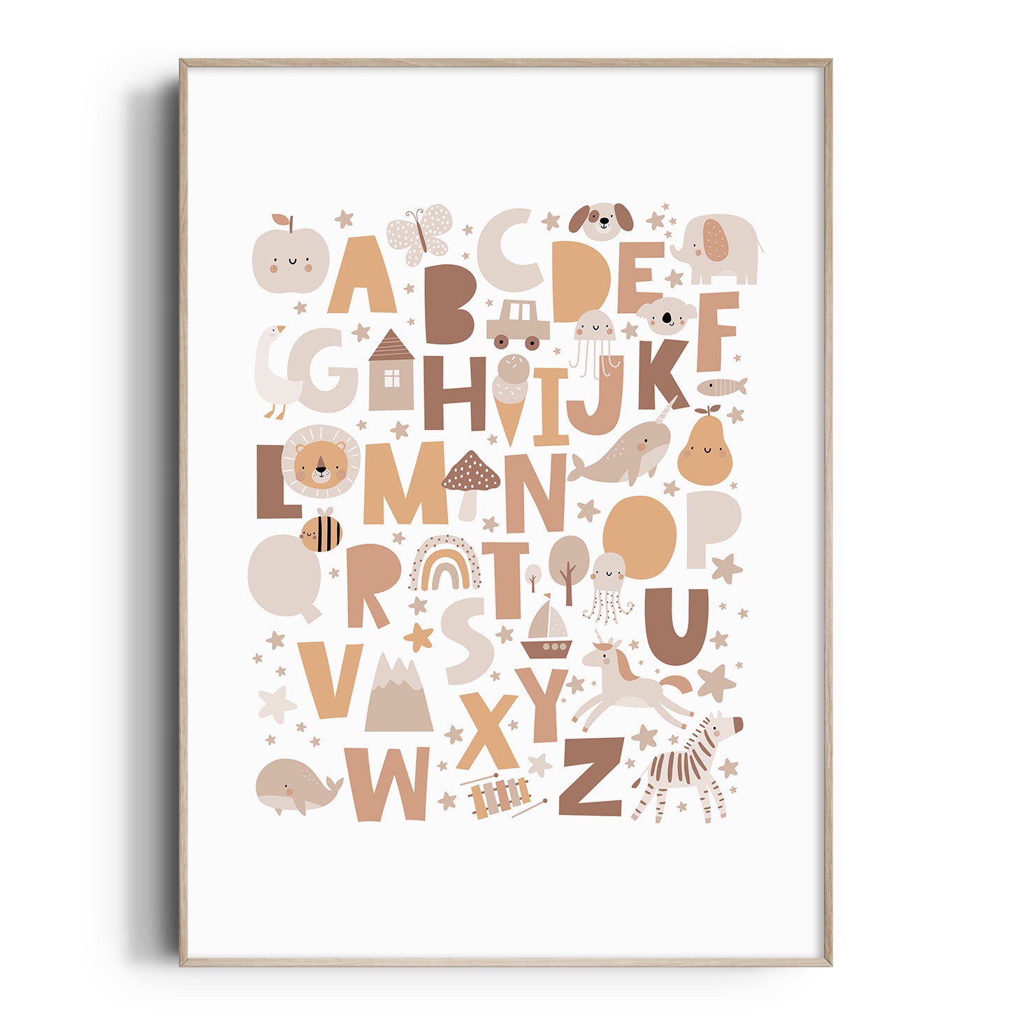 Muted Alphabet Print