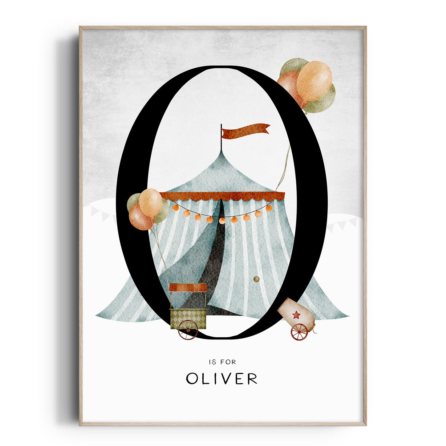 Circus Tent Name Print