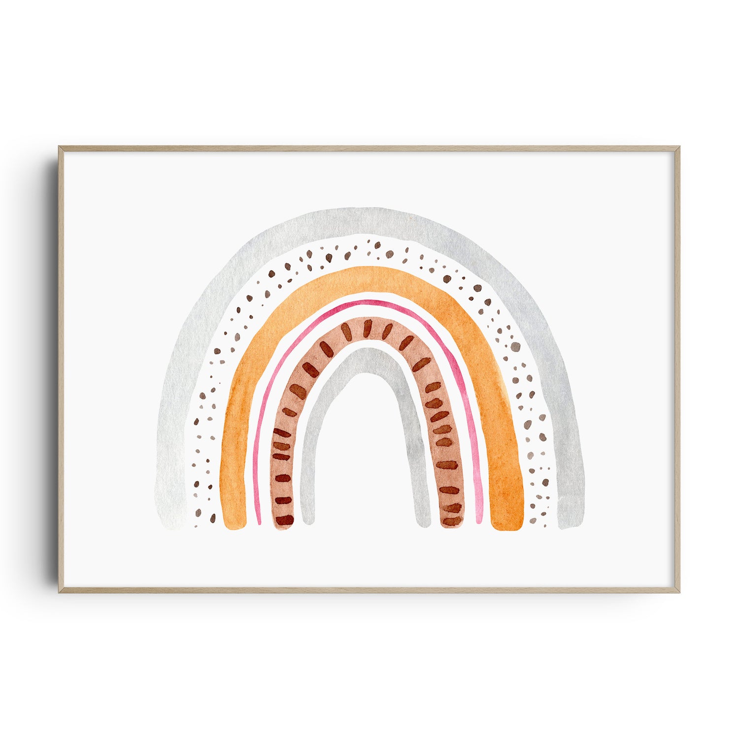 Watercolour Rainbow Print