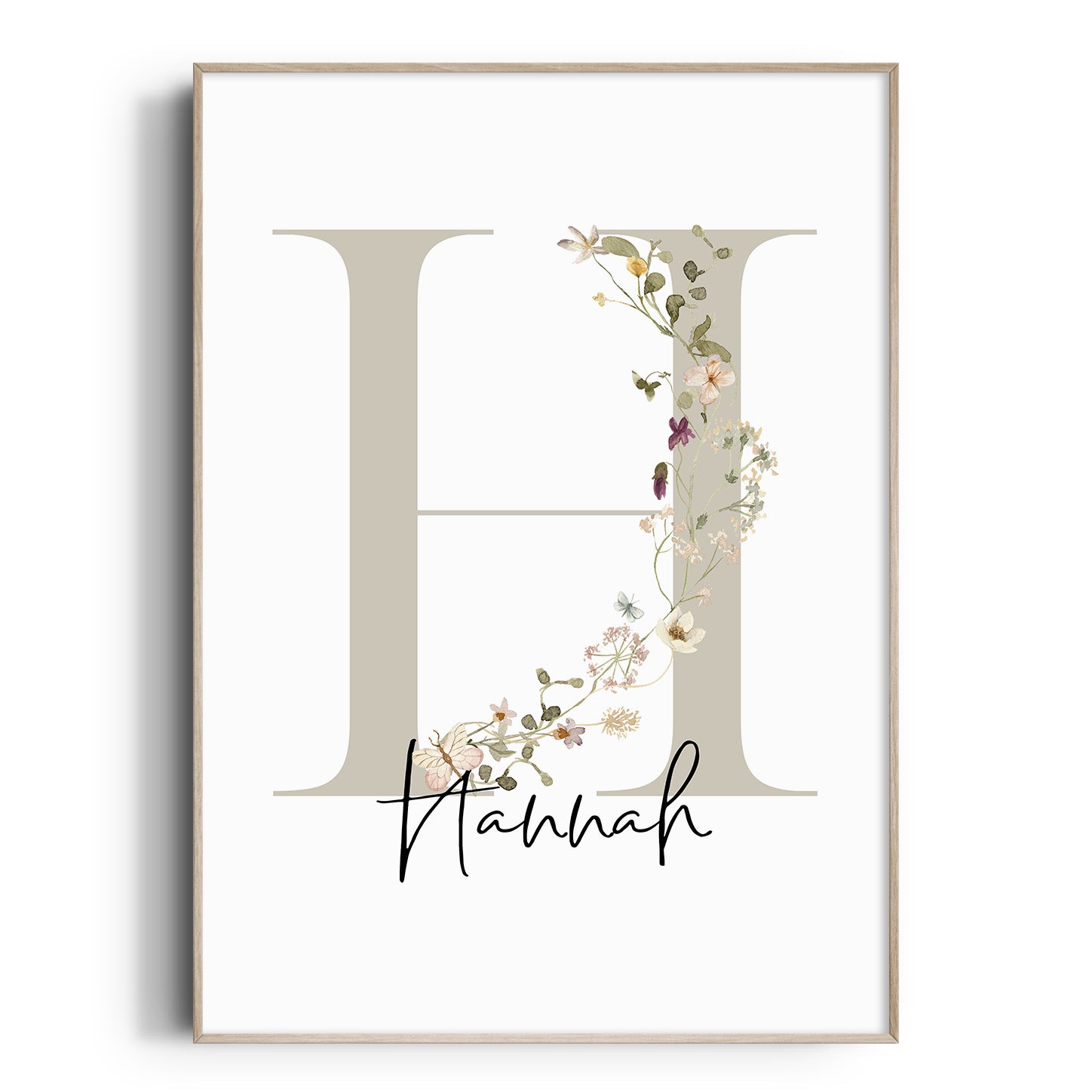 Wildflower Letter & Name Print