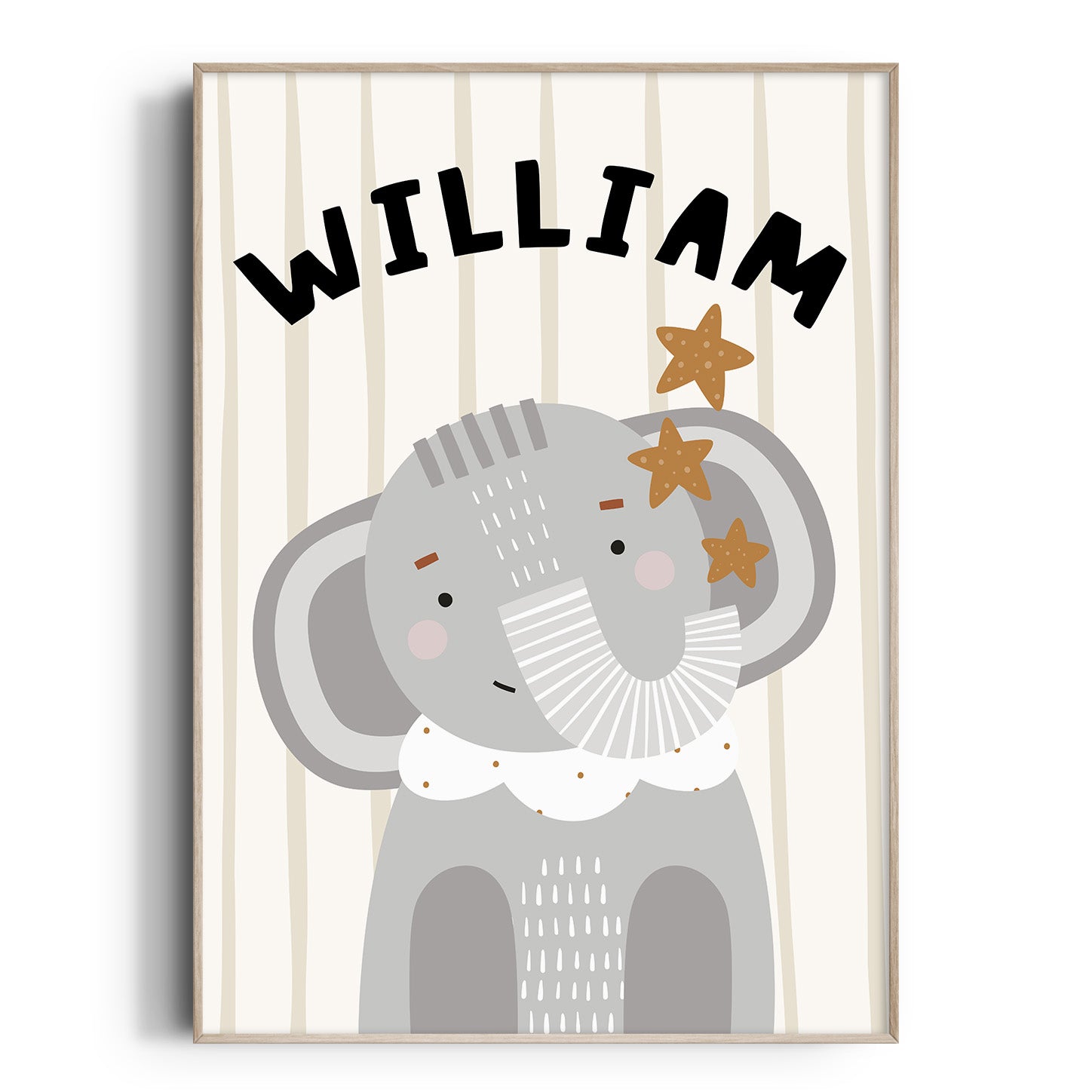 Magic Safari Animal Name Print - Elephant