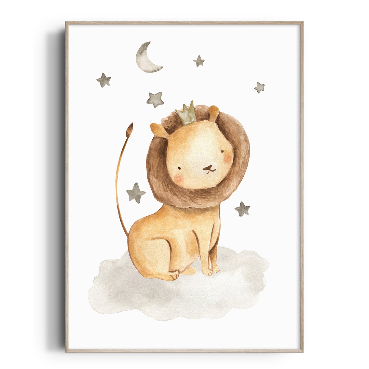 Lion & Stars Print