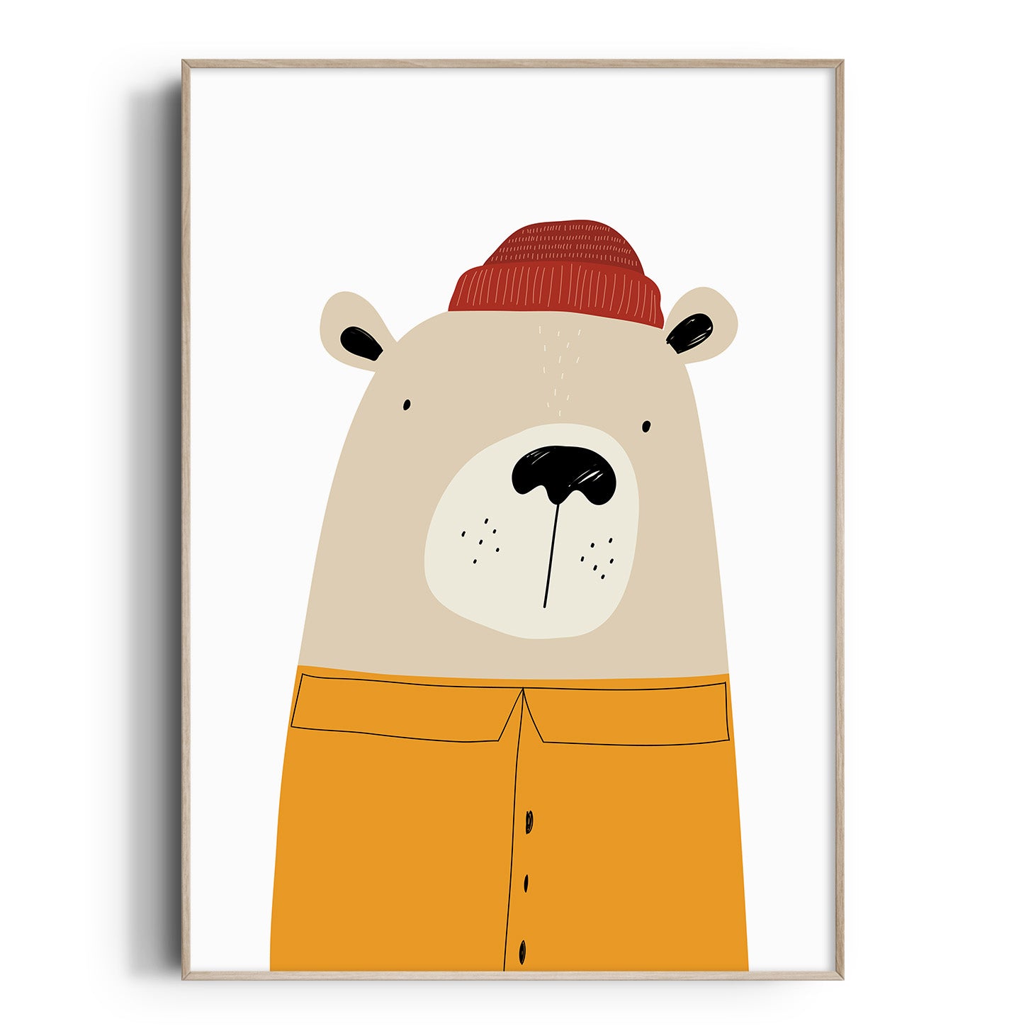 Sailor Bear Print  - Orange