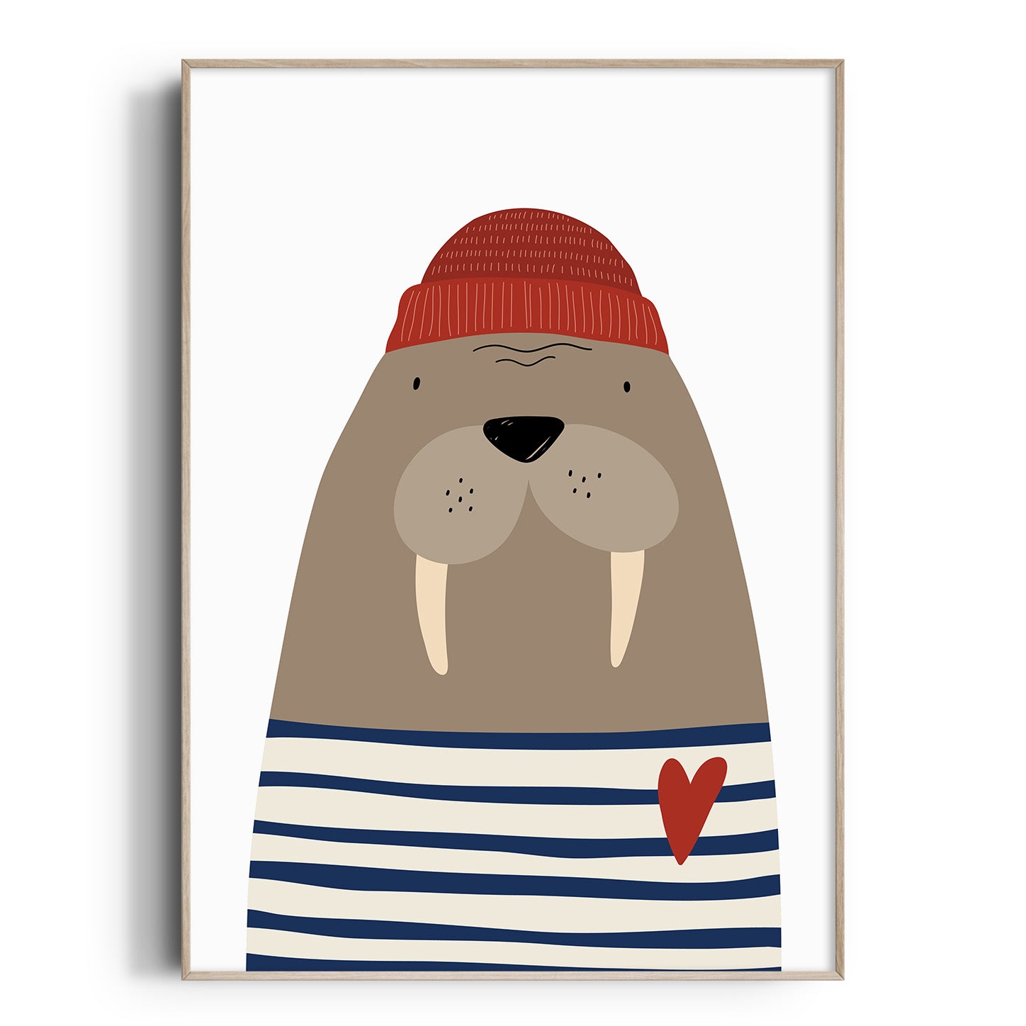 Walrus Sailor Print