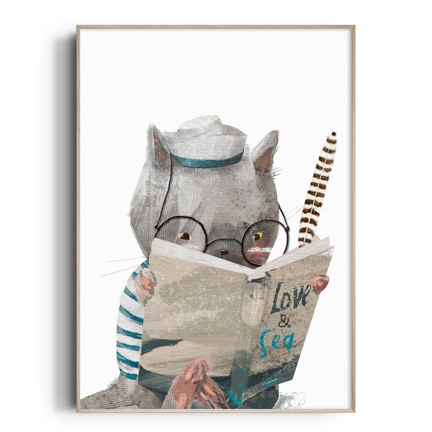 Wombat Sailor Print