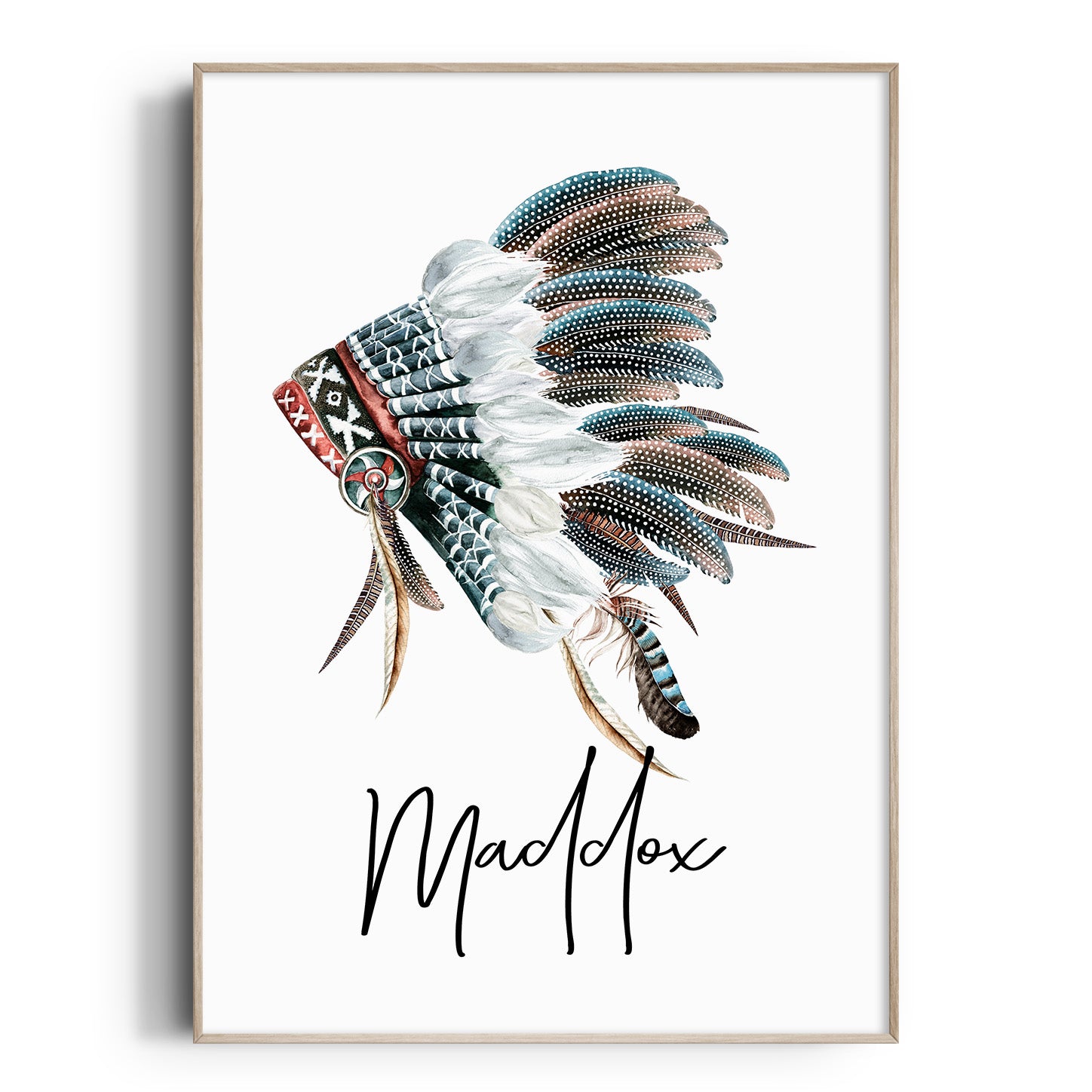 Tribal Headdress Name Print