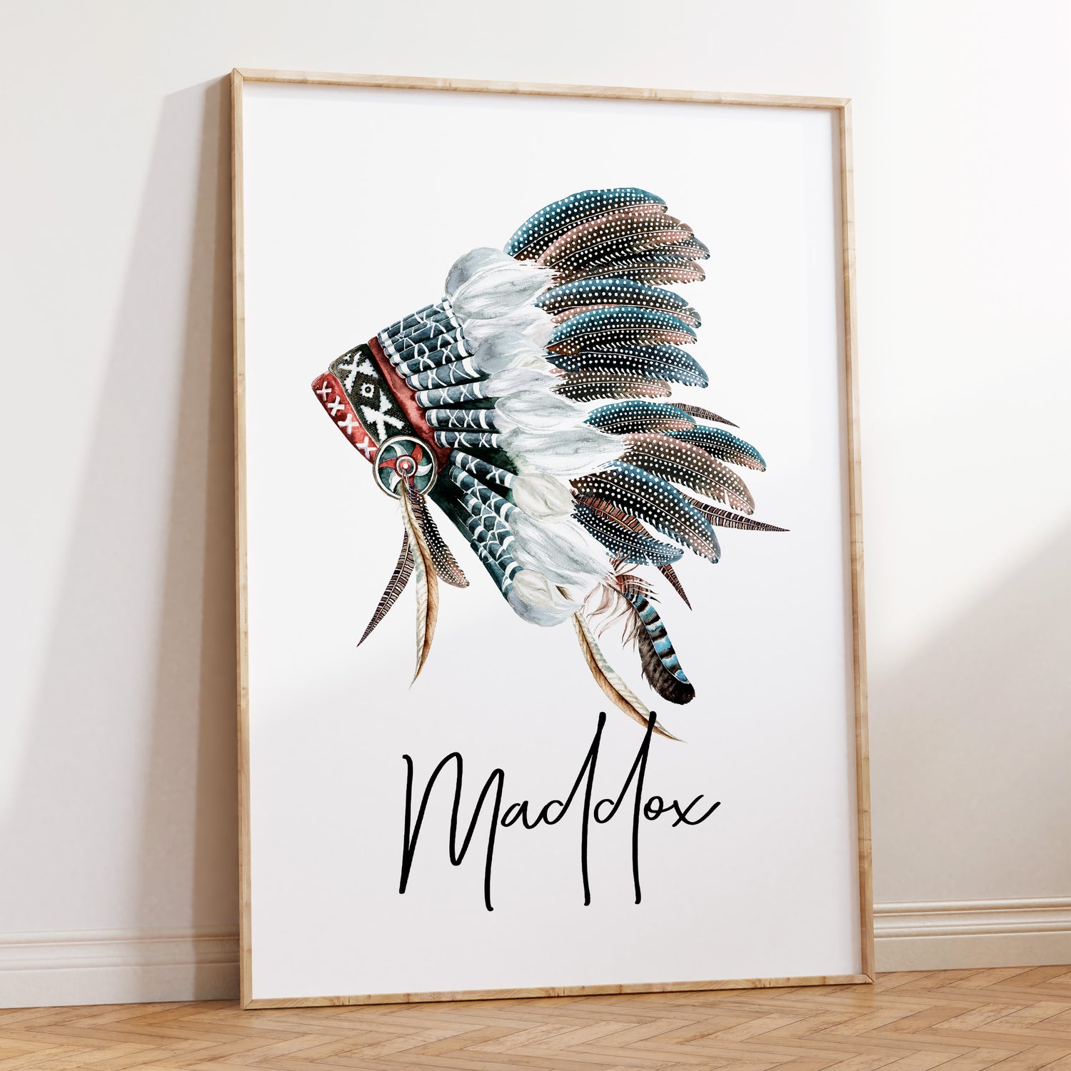 Tribal Headdress Name Print