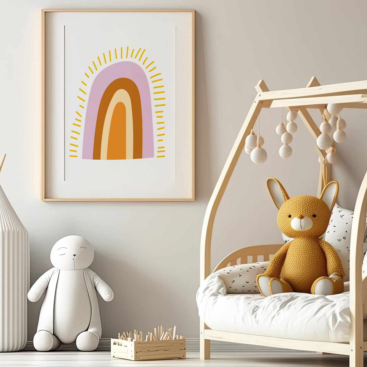 Sunshine Boho Rainbow Print