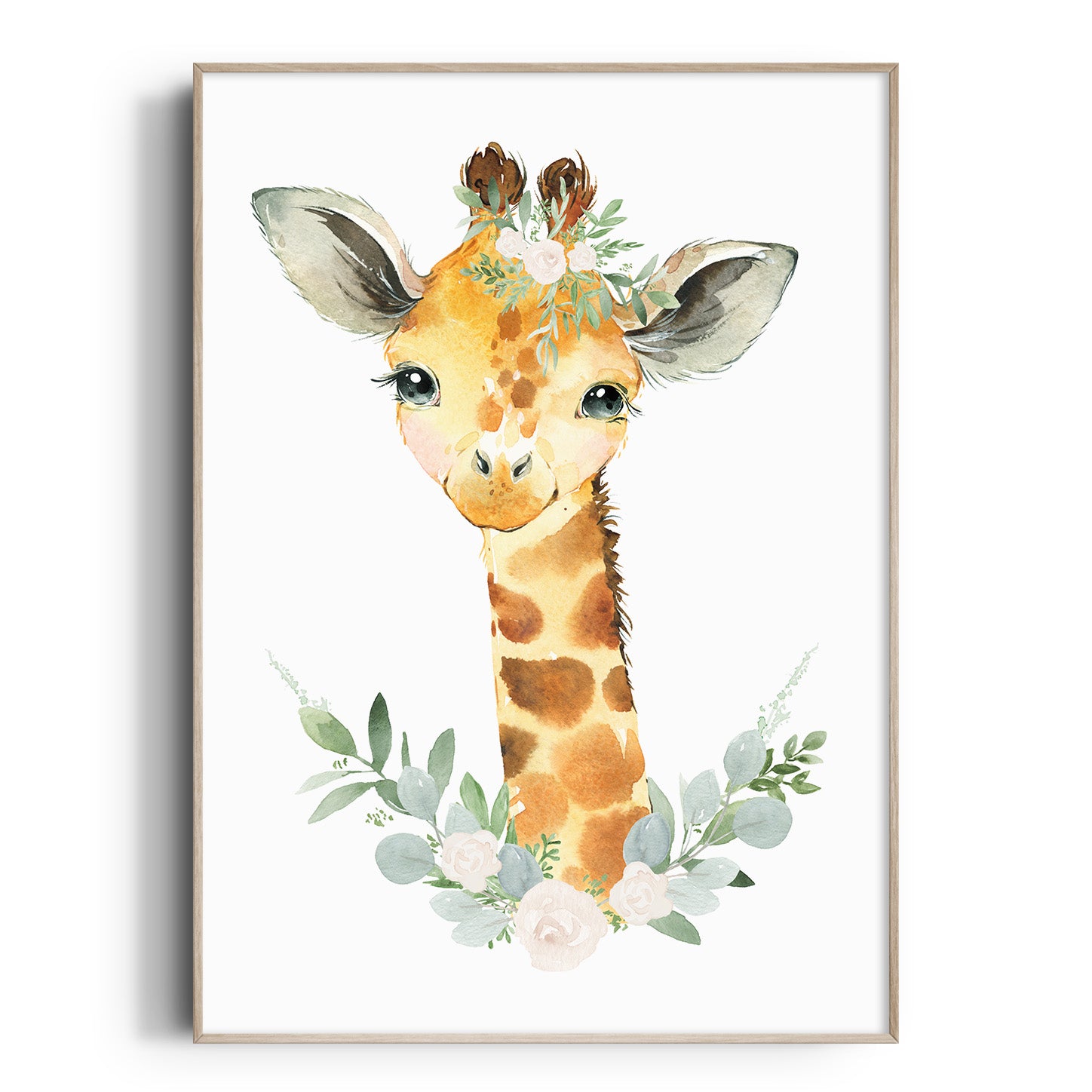 Floral Giraffe Print