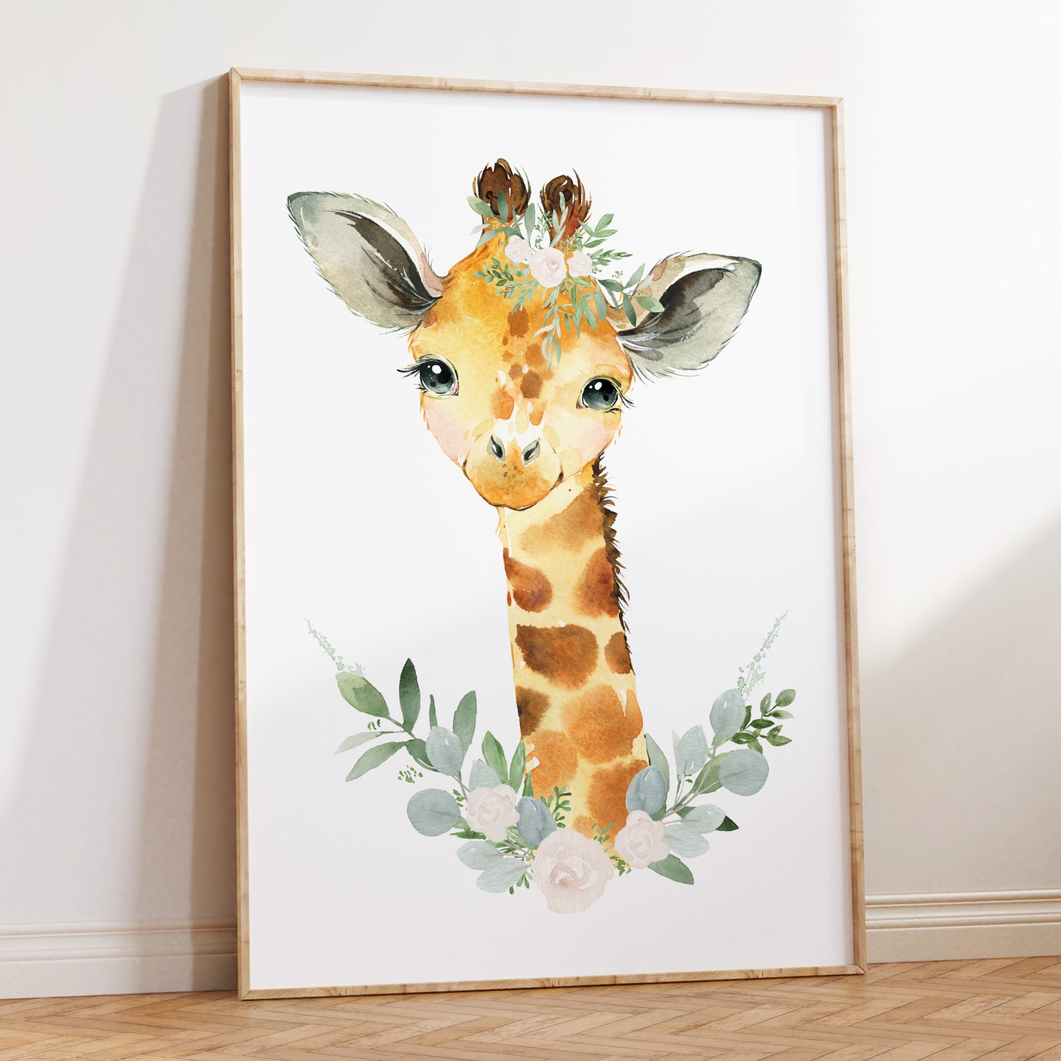Floral Giraffe Print
