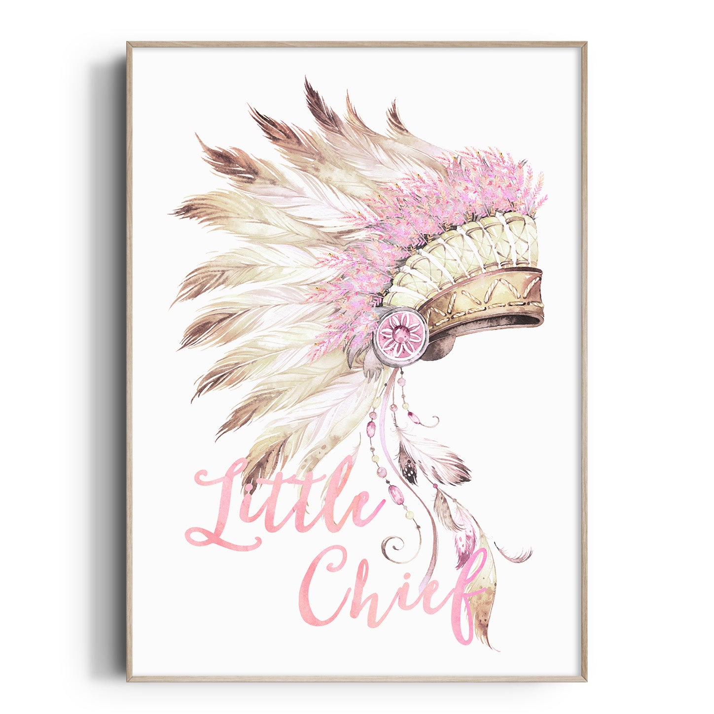 Boho Tribal Headdress Print