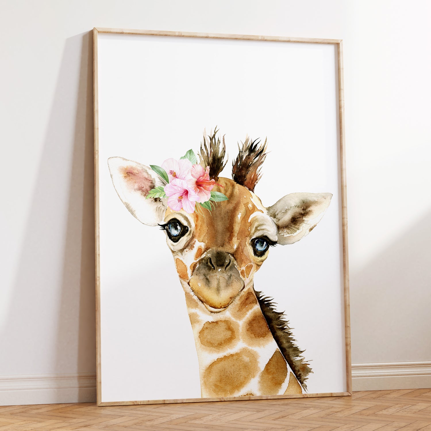 Floral Giraffe Print