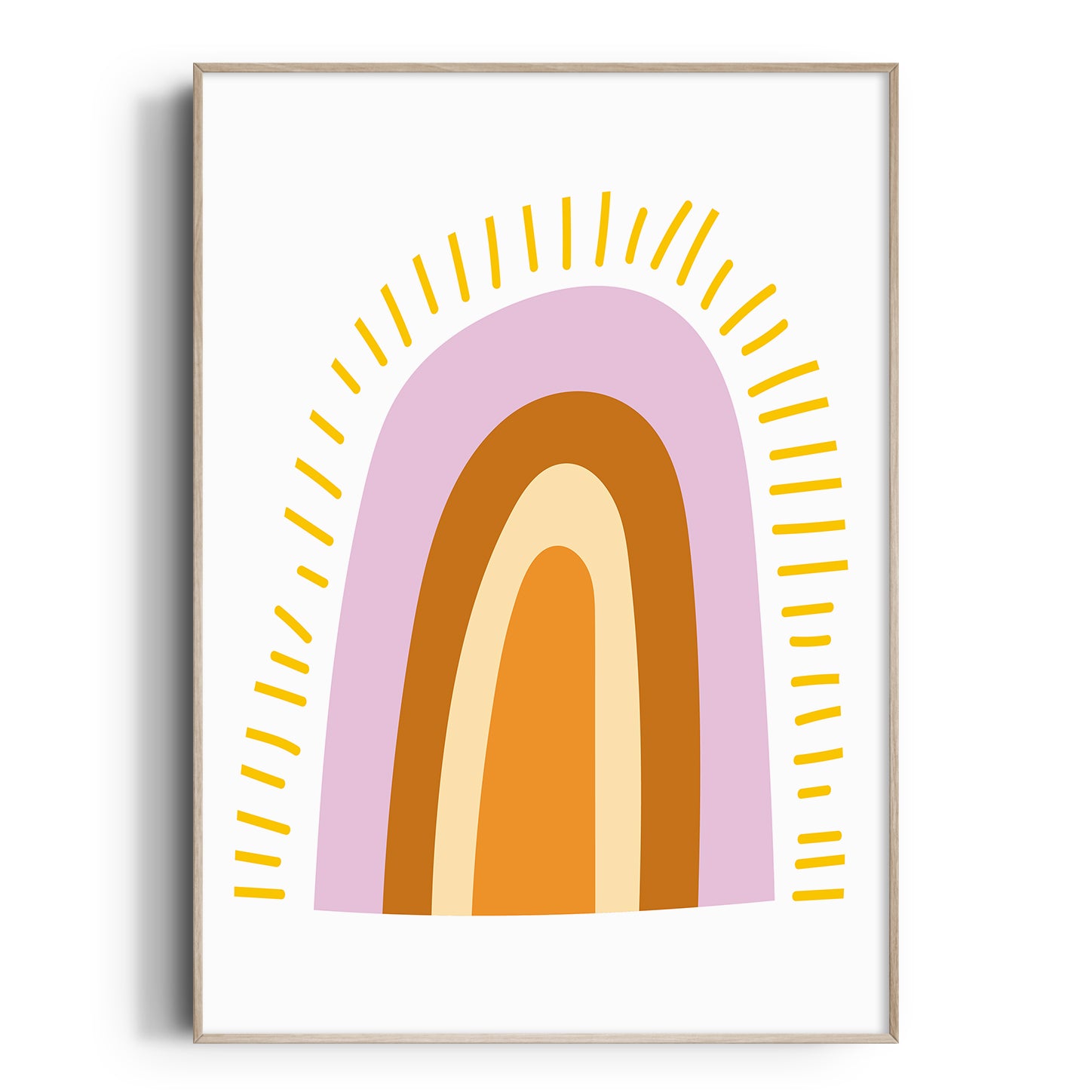 Sunshine Boho Rainbow Print