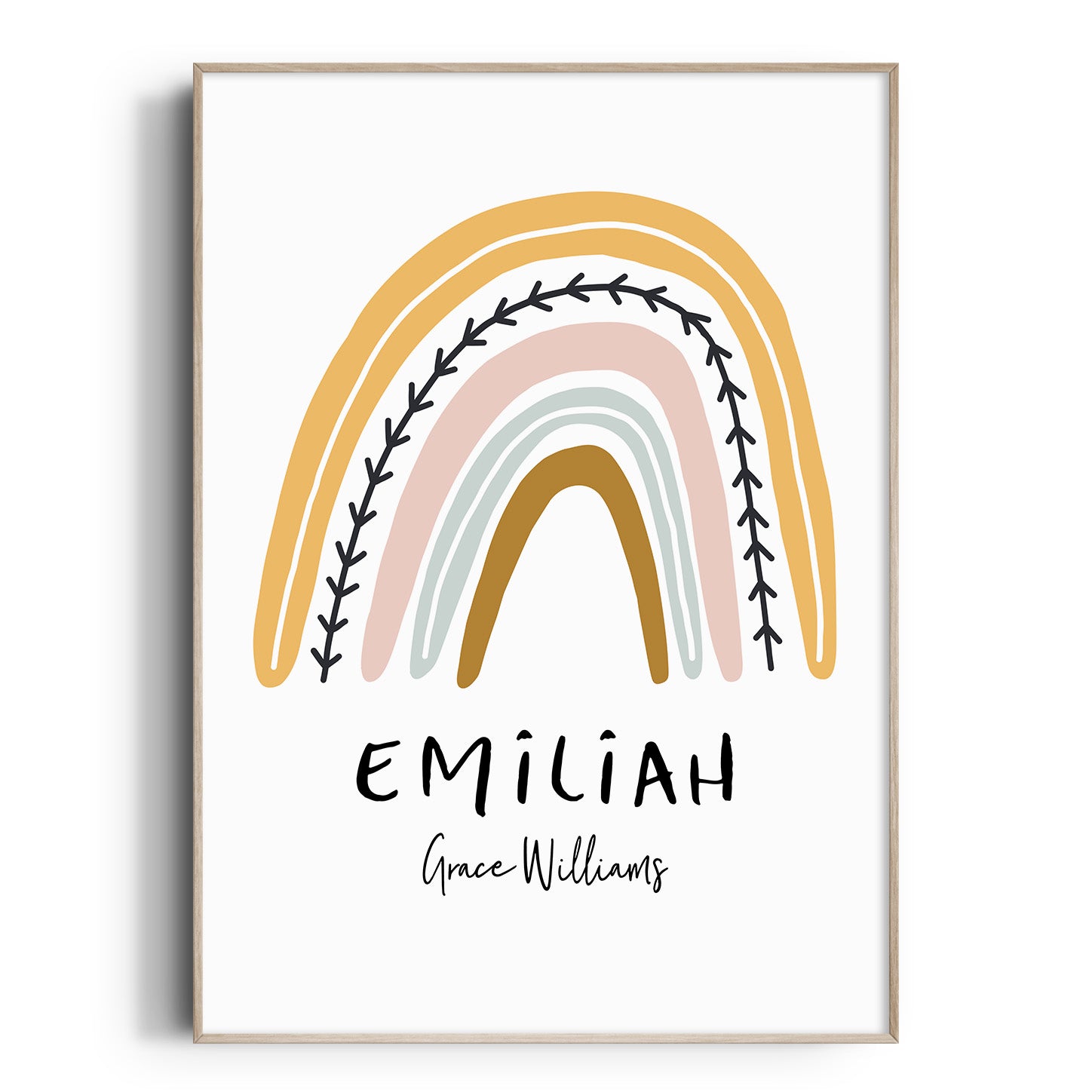 Rainbow Name Print