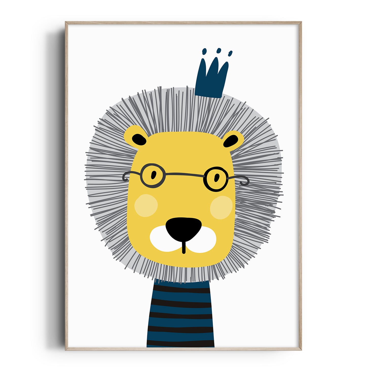 Scandi Lion Print