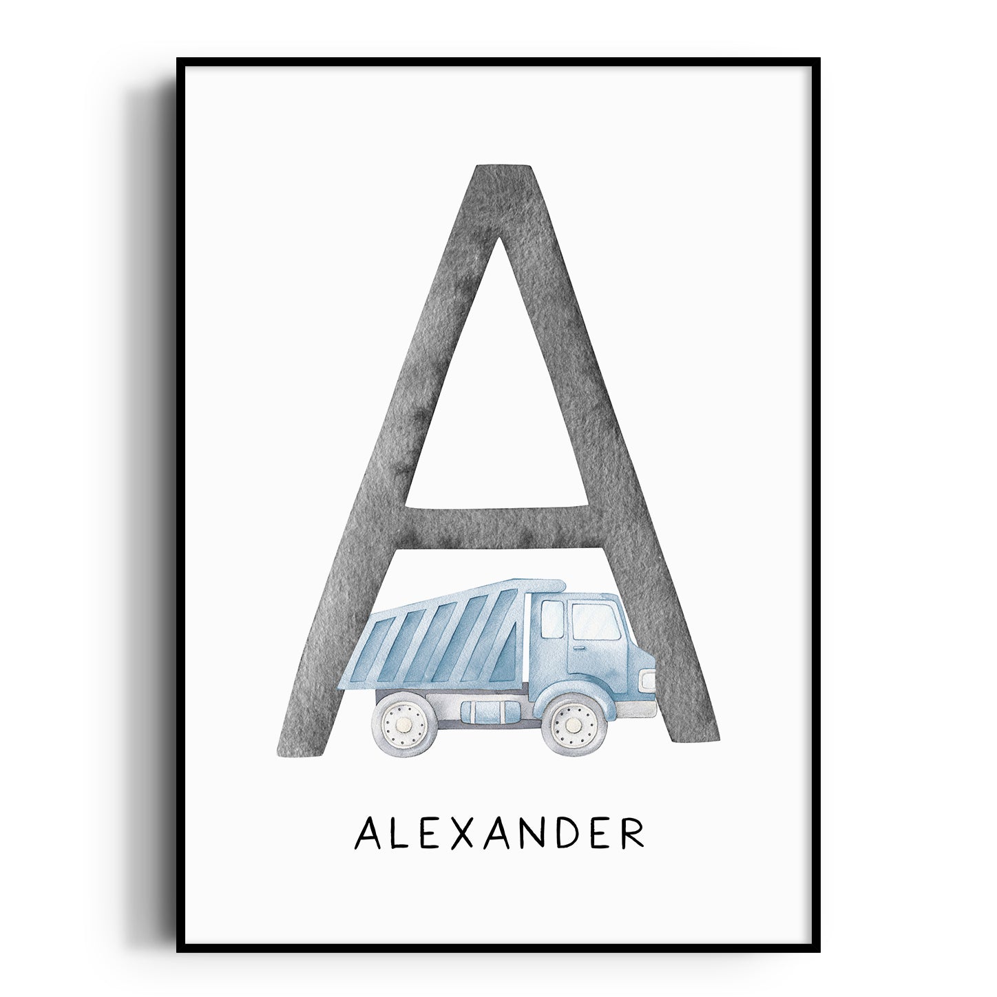 Tip Truck Name Print