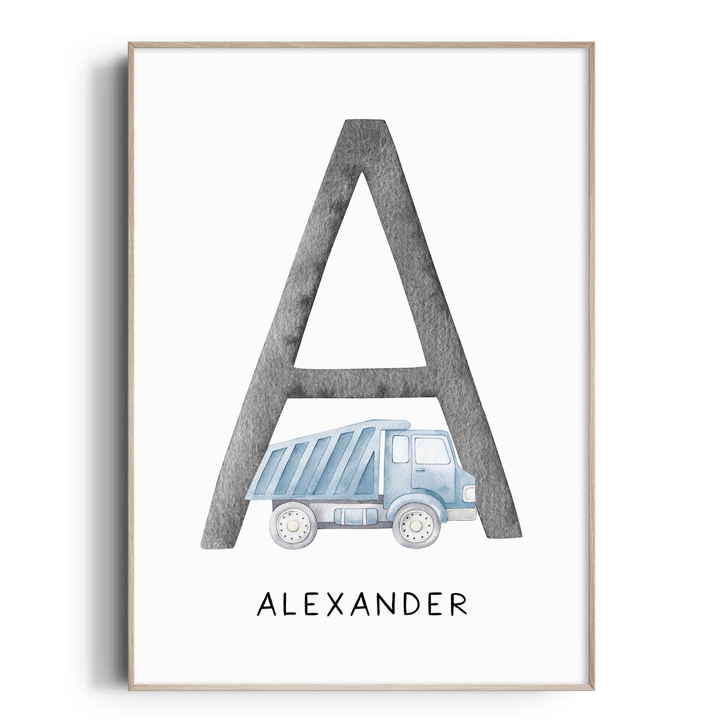 Tip Truck Name Print