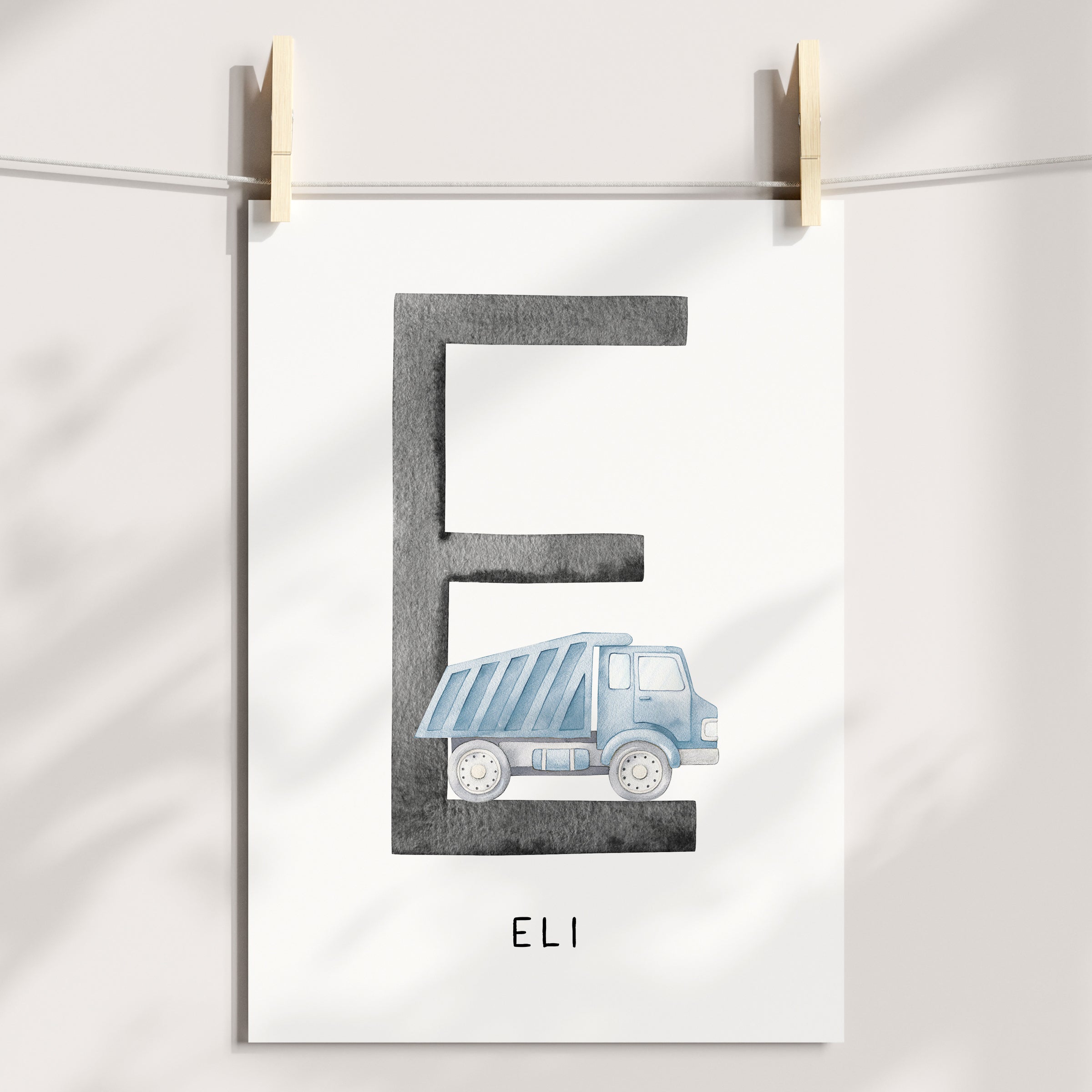 Tip Truck Name Print