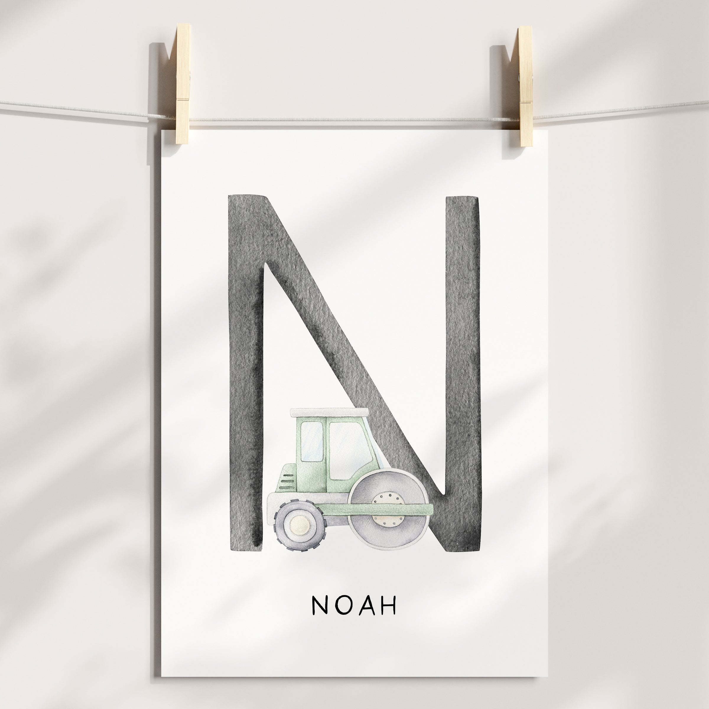 Road Roller Name Print