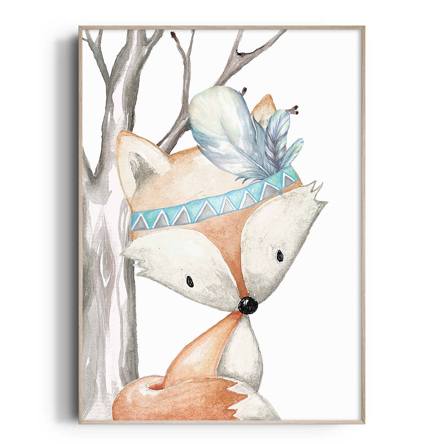 Woodland Fox Print