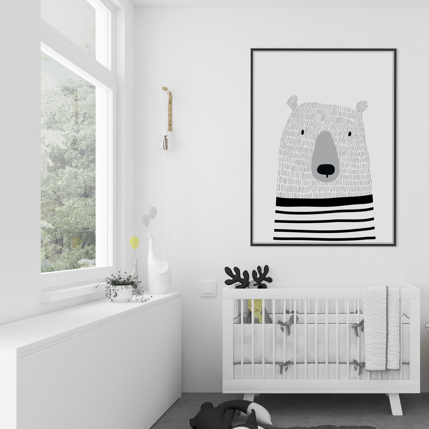 Scandi Bear Print