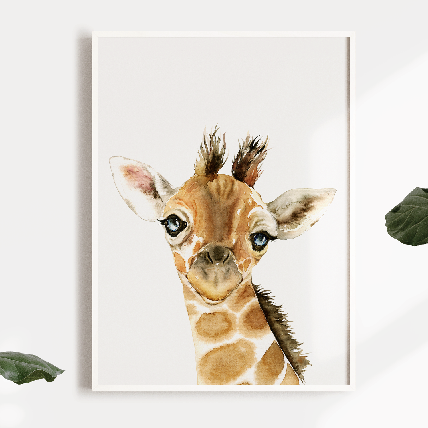 Panda, Elephant & Giraffe Print