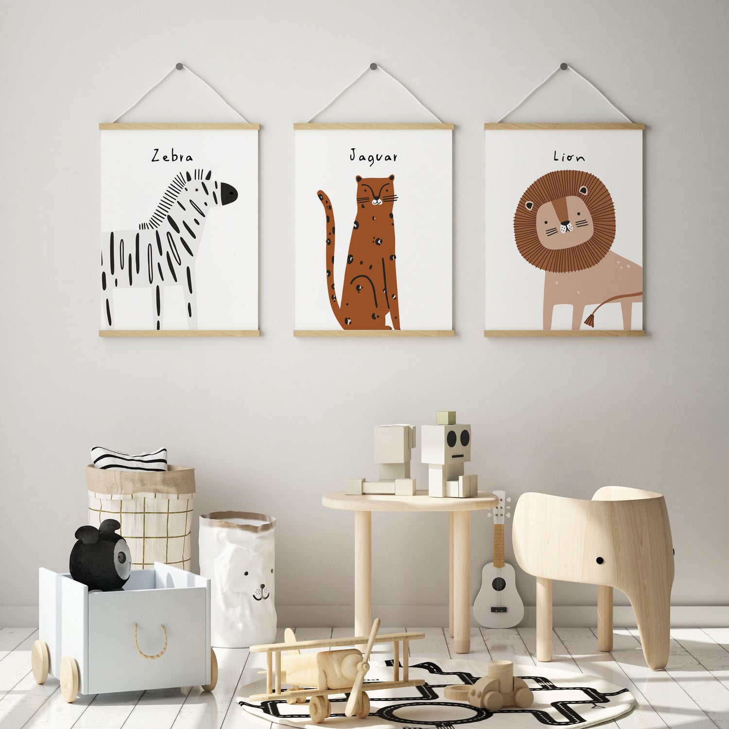 Zebra, Lion & Jaguar Prints