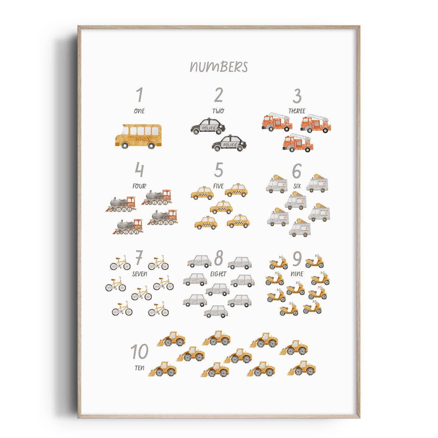 Vehicles Number Print