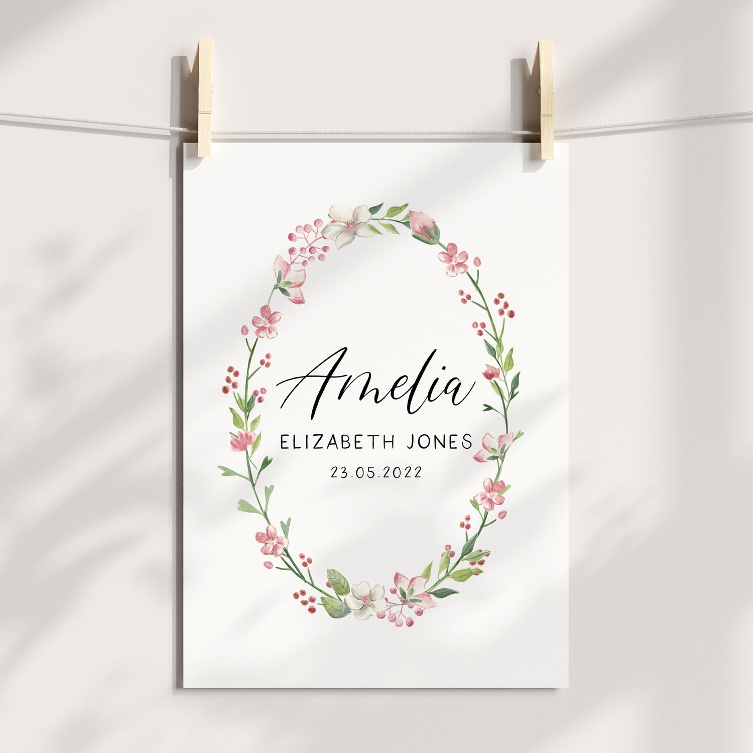 Woodland Deers & Birth Print