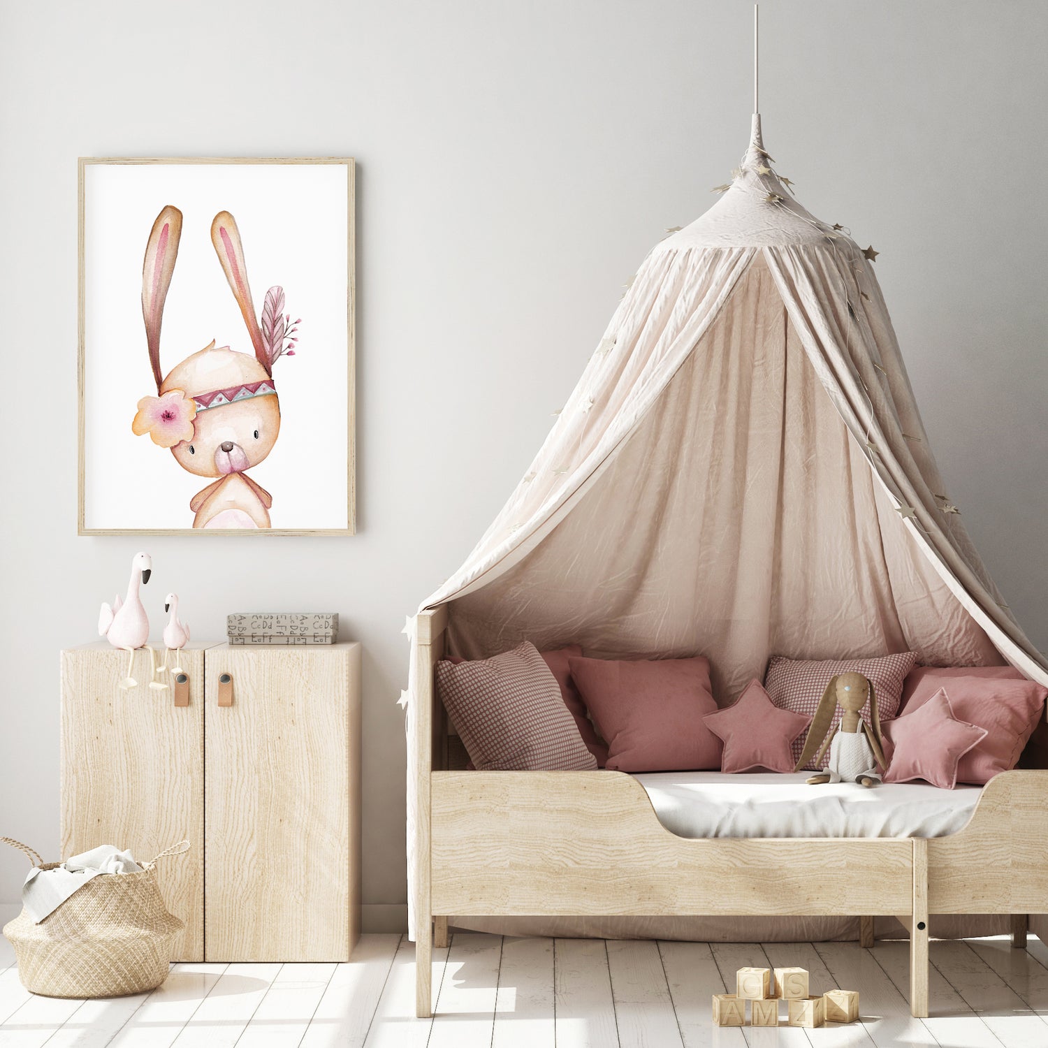 Woodland Bunny Print