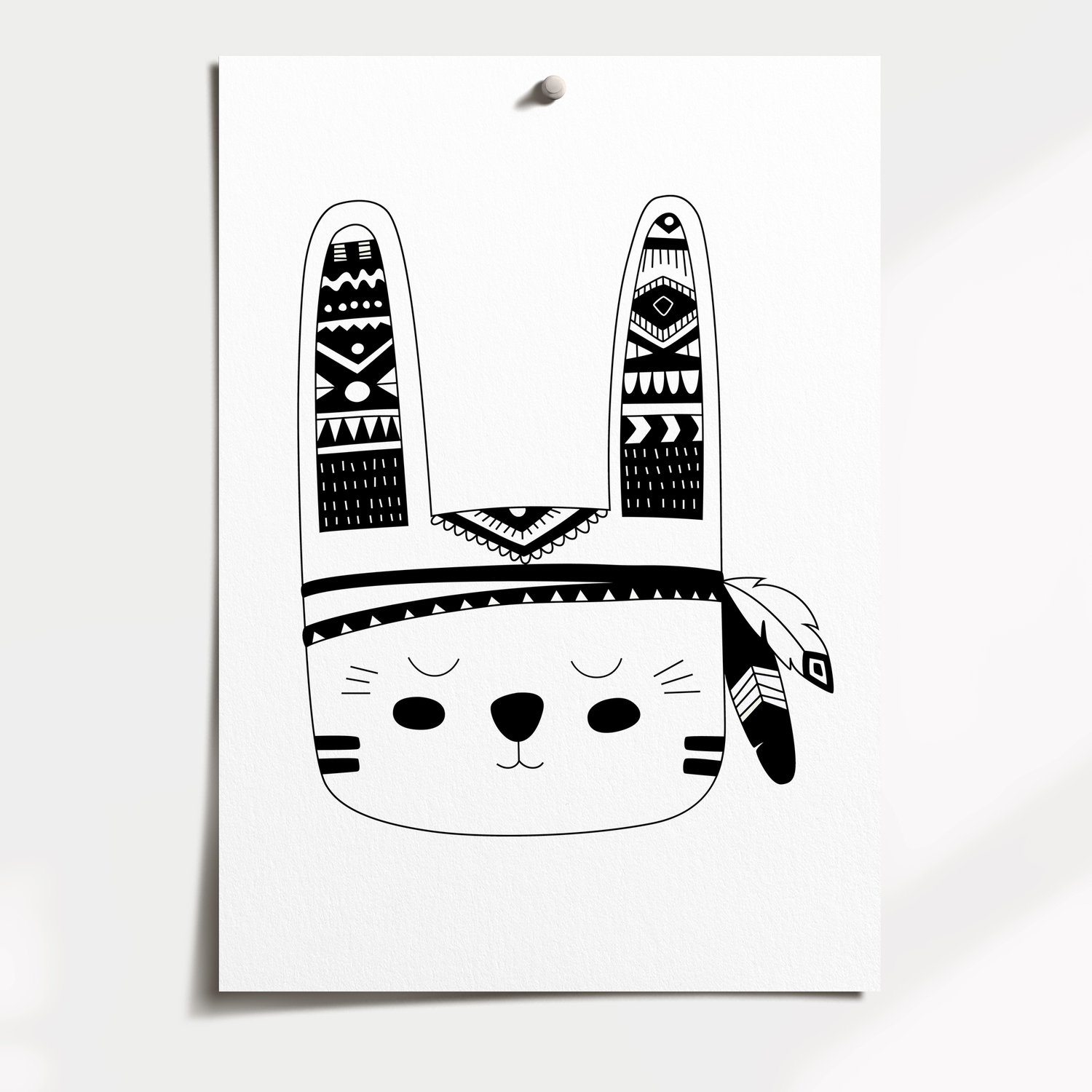 Tribal Bunny, Fox & Bear Prints