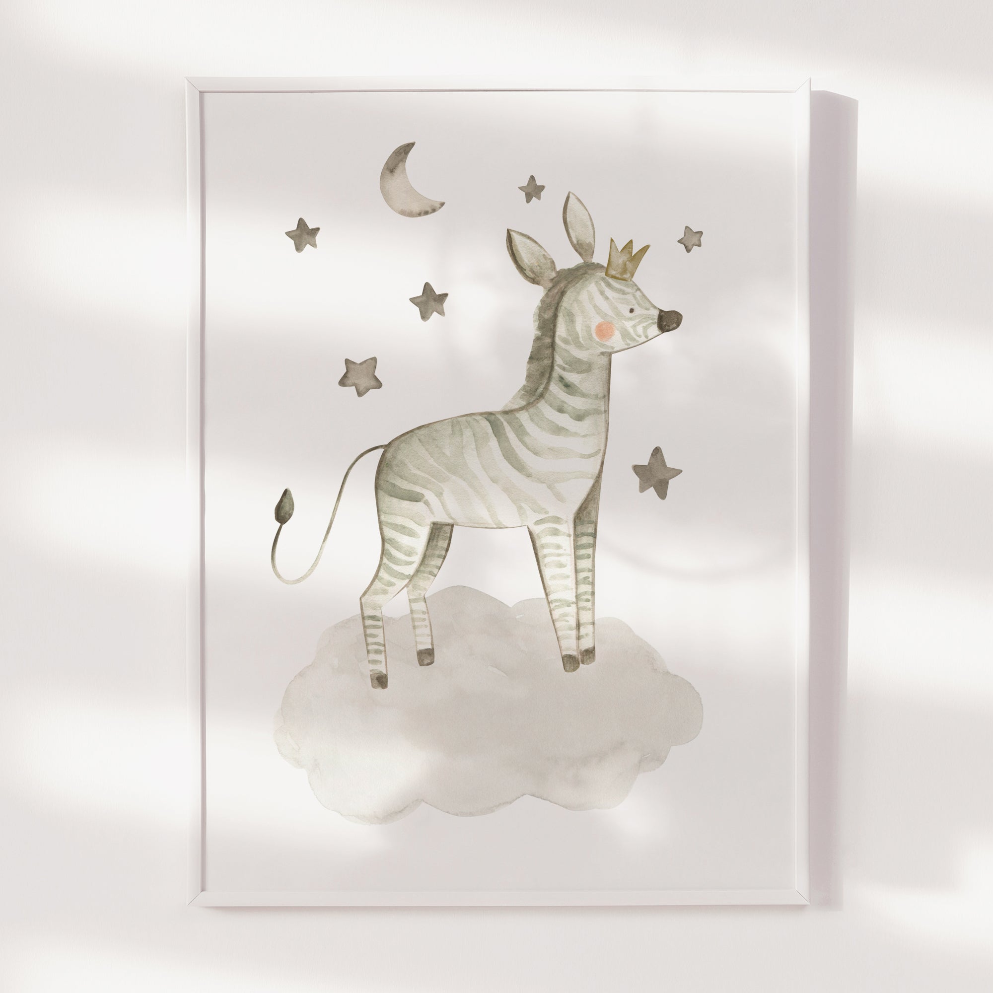 Zebra & Stars Print