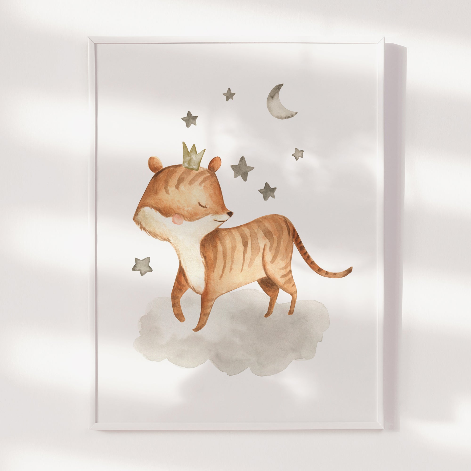 Tiger & Stars Print