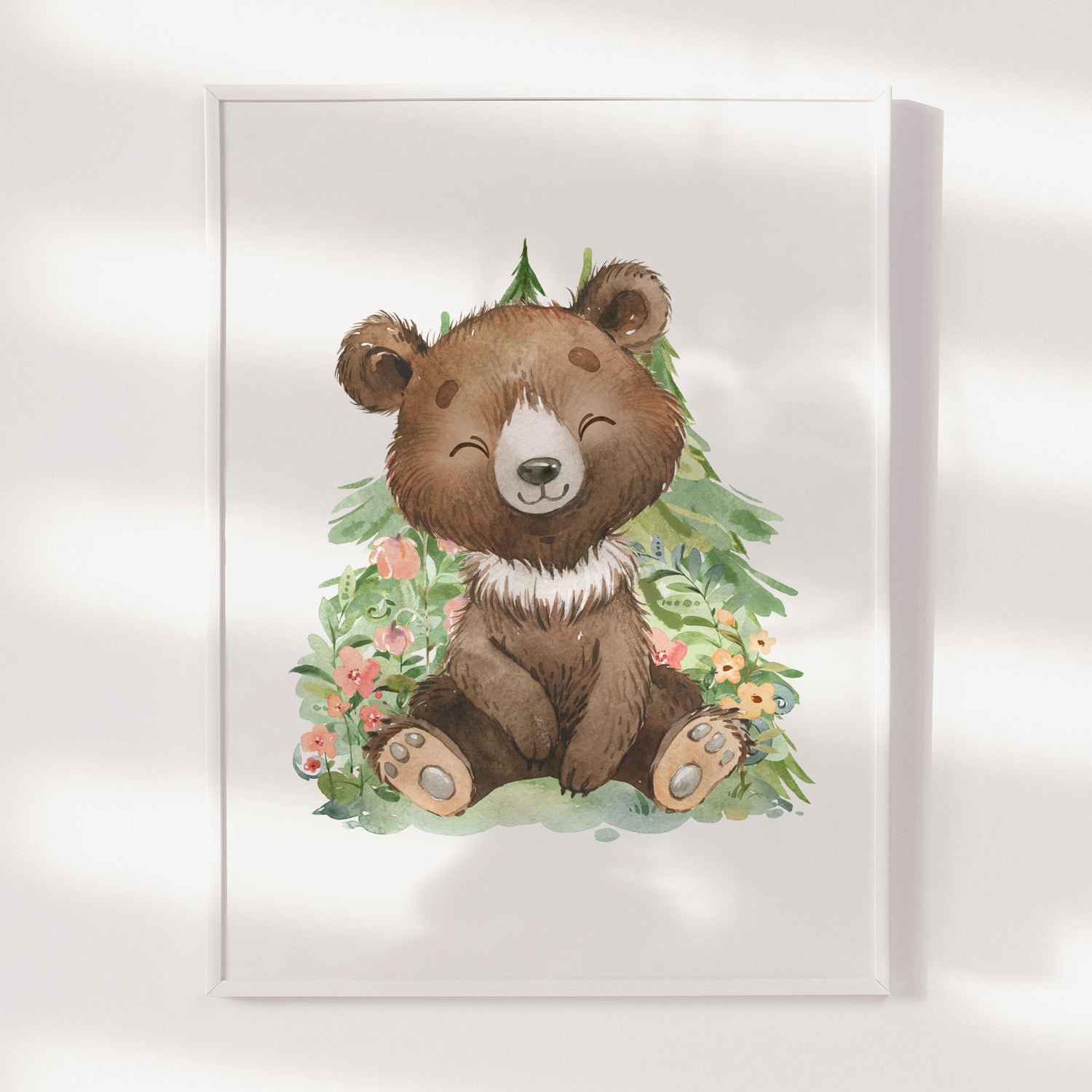 Woodland Bear Print