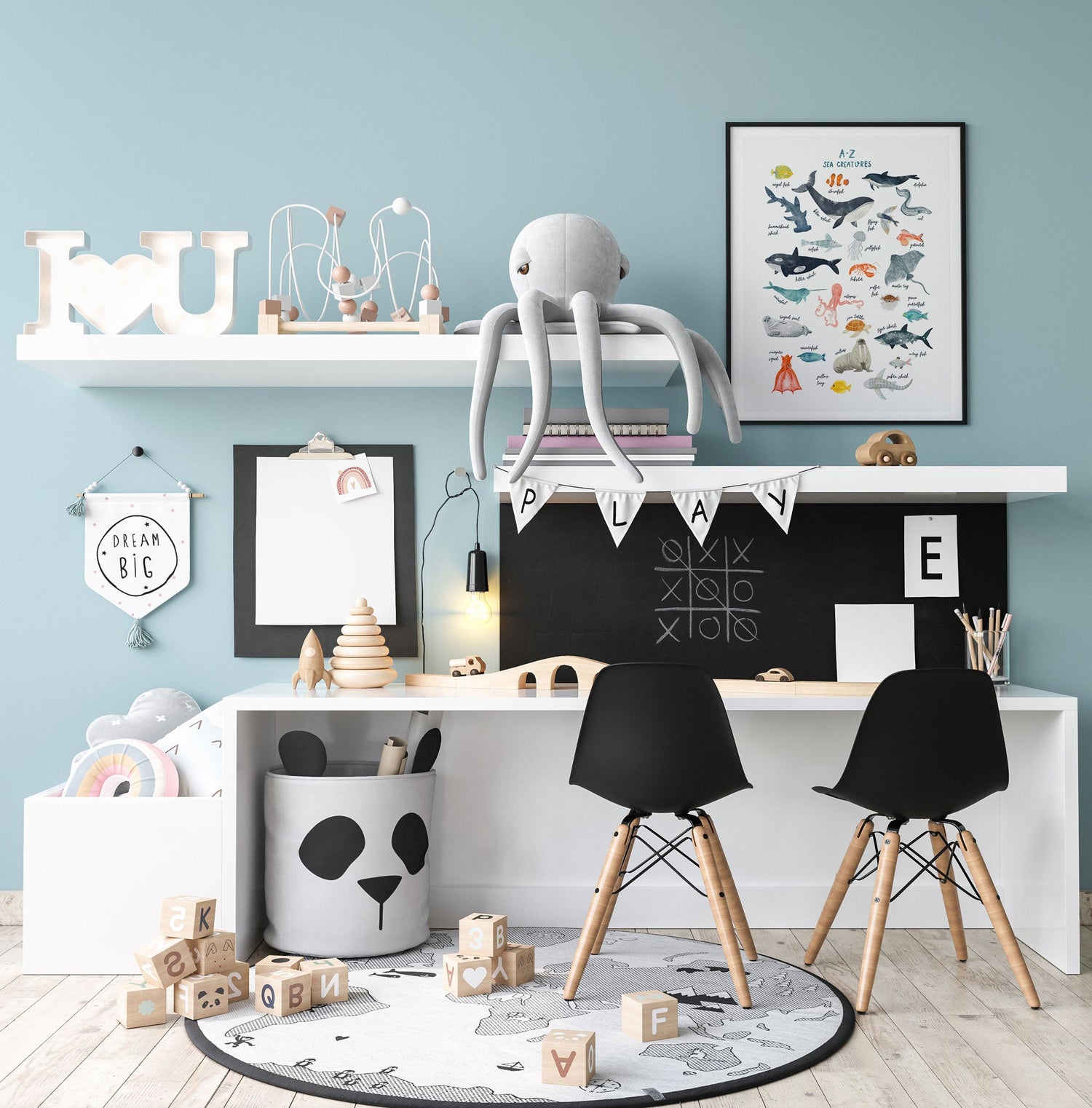 A-Z Sea Creature Print