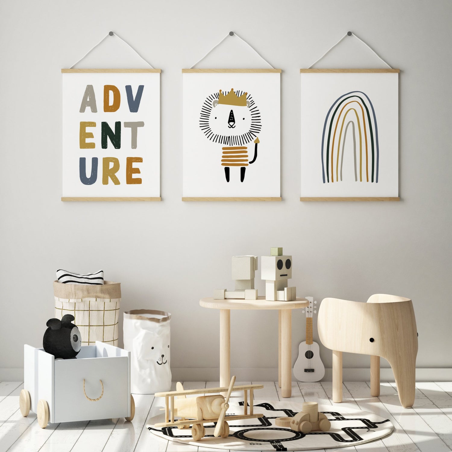 Adventure, Lion & Rainbow Prints