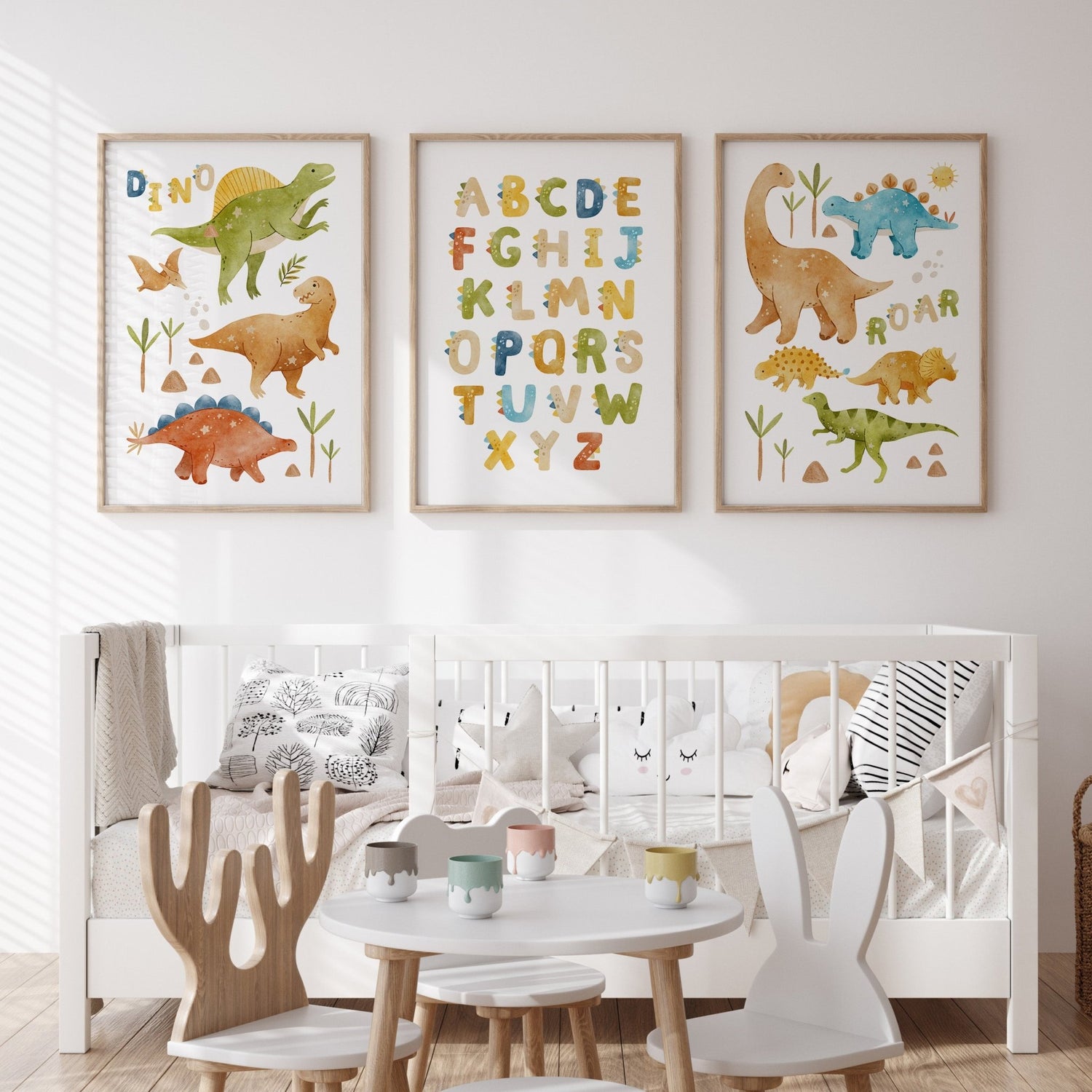 Alphabet & Dinosaur Prints