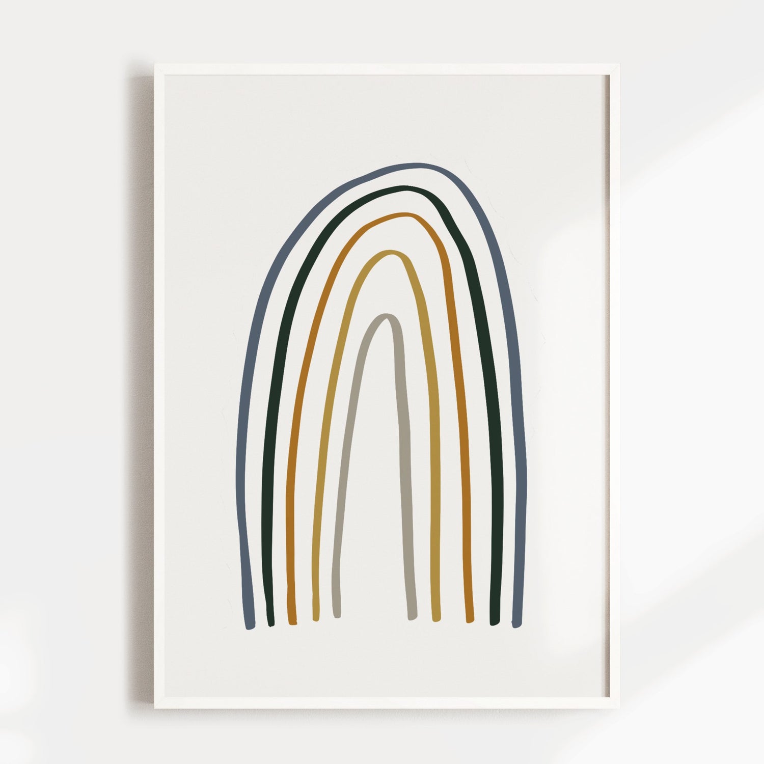 Alphabet, Elephant & Rainbow Print