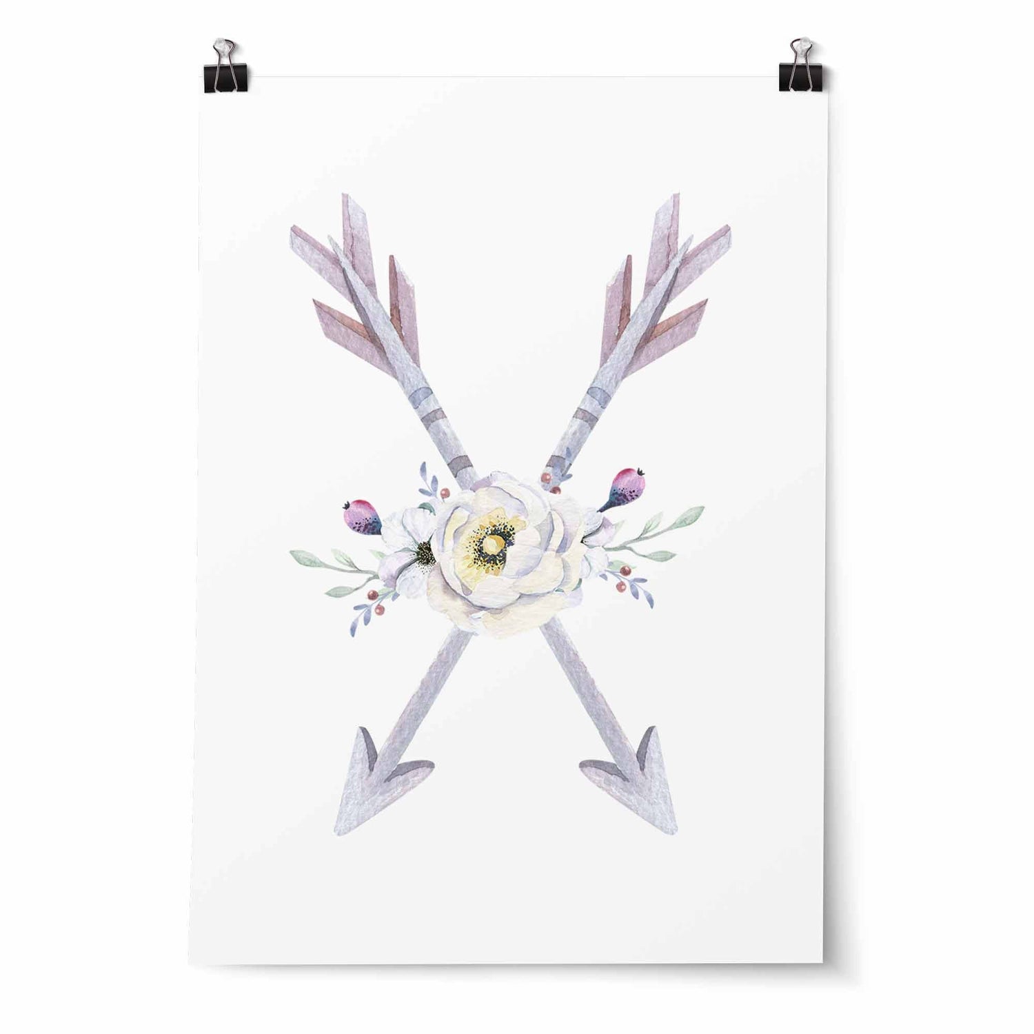 Arrow, Teepee & Name Print