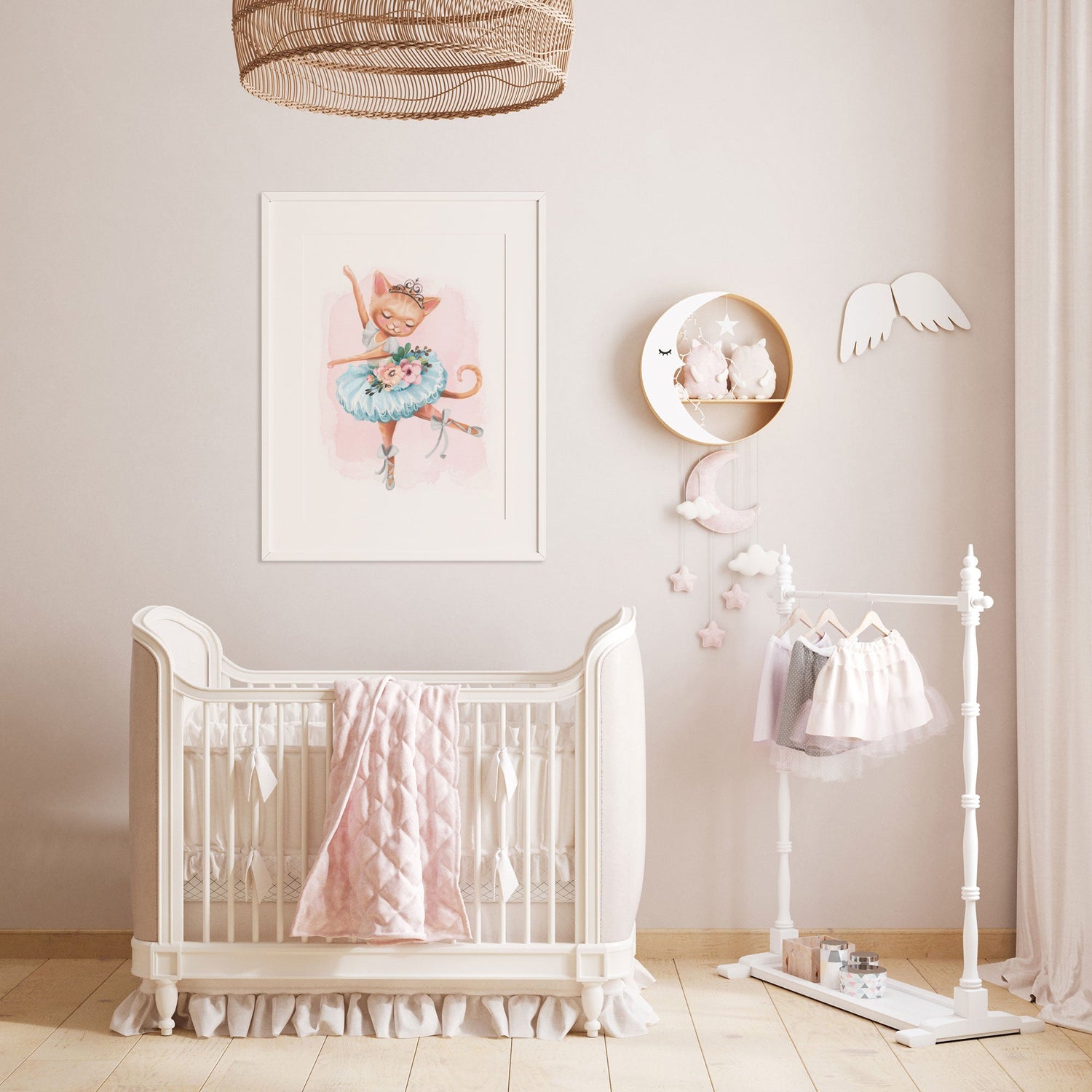 Ballerina Kitten Print