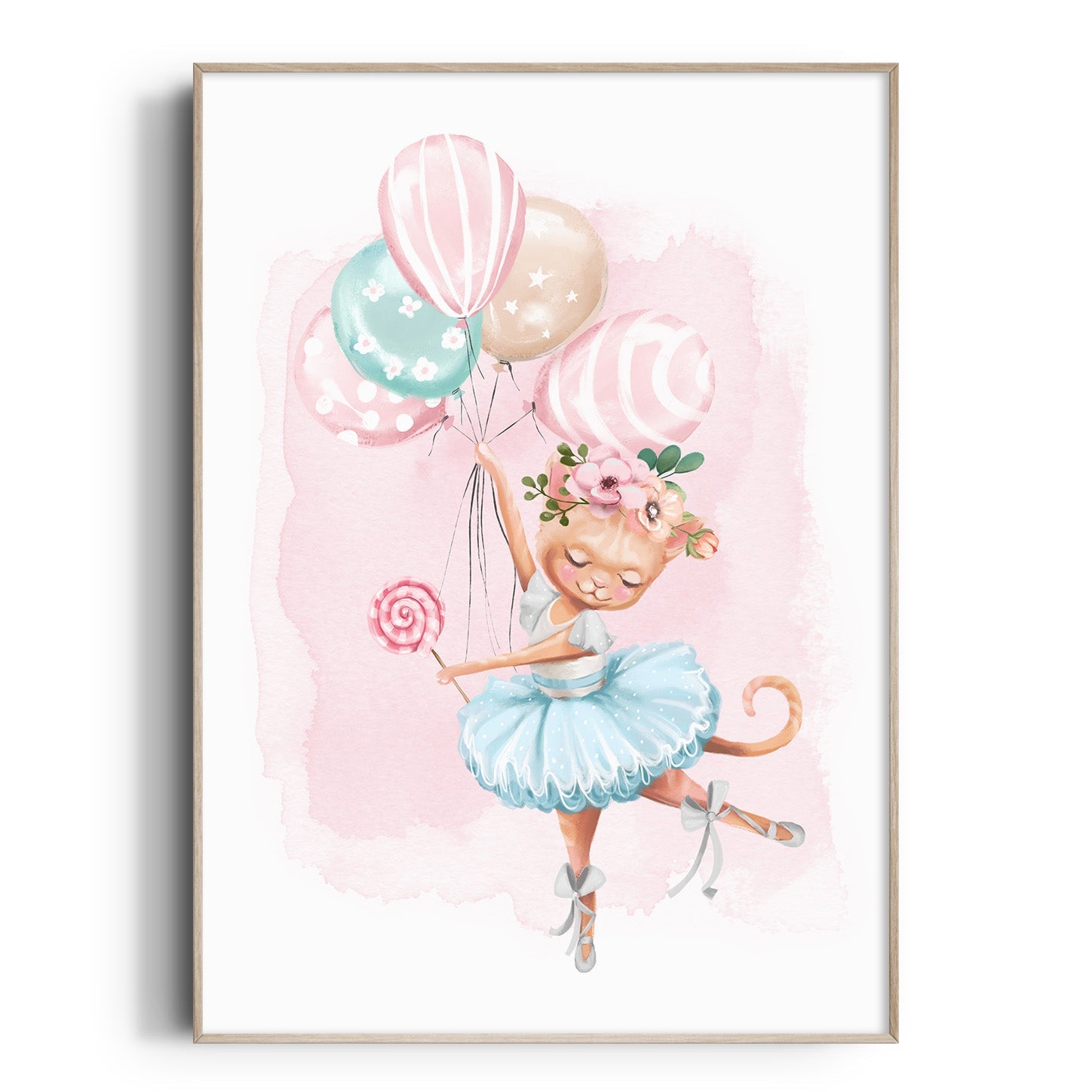 Ballerina Kitten Print