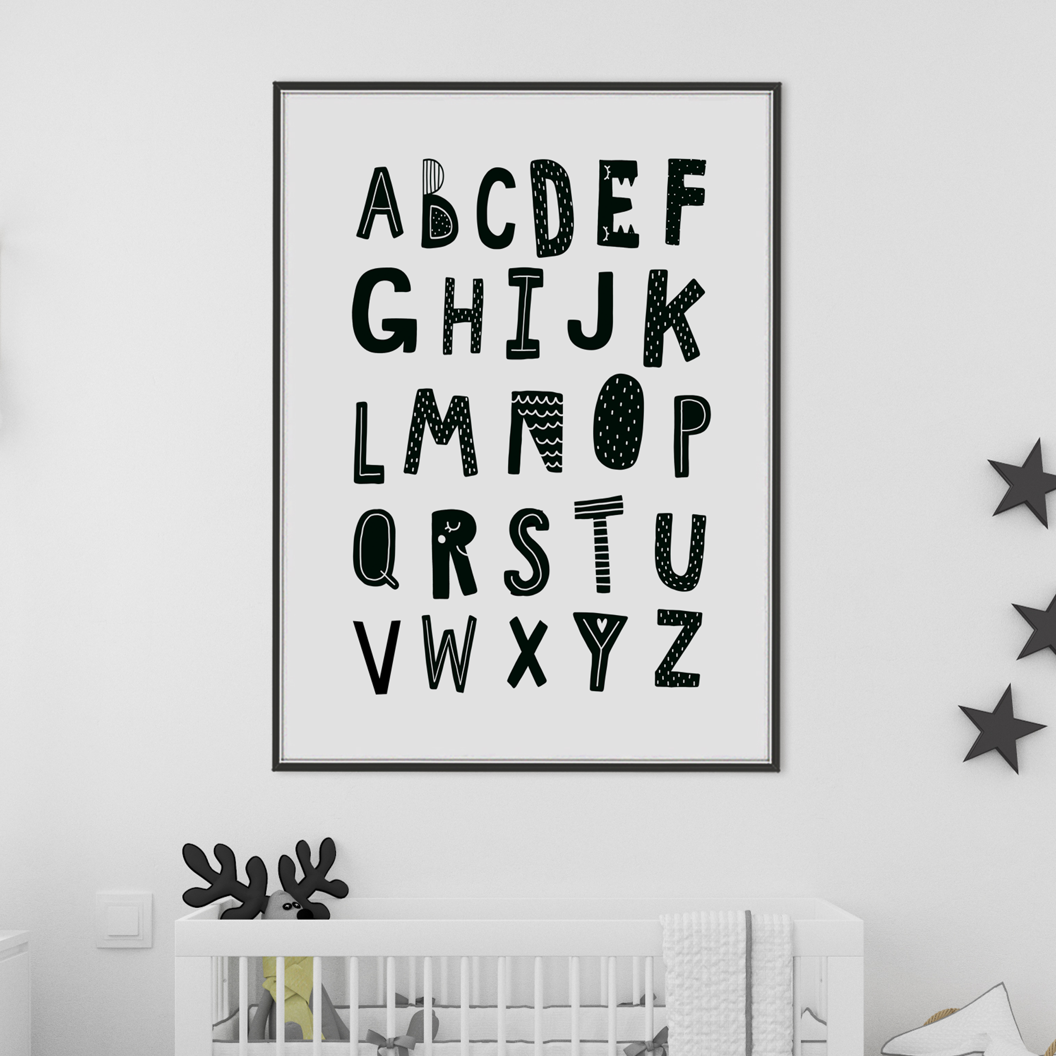 Lion, Bear & Alphabet Prints