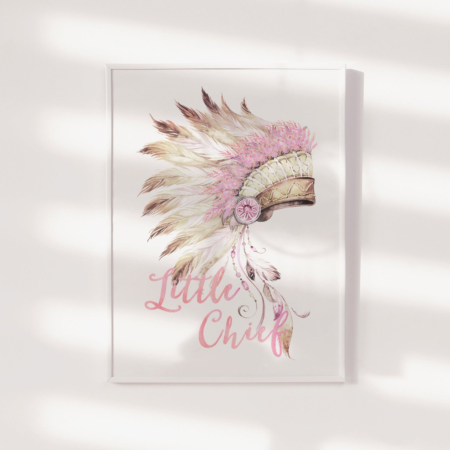 Boho Tribal Headdress Print