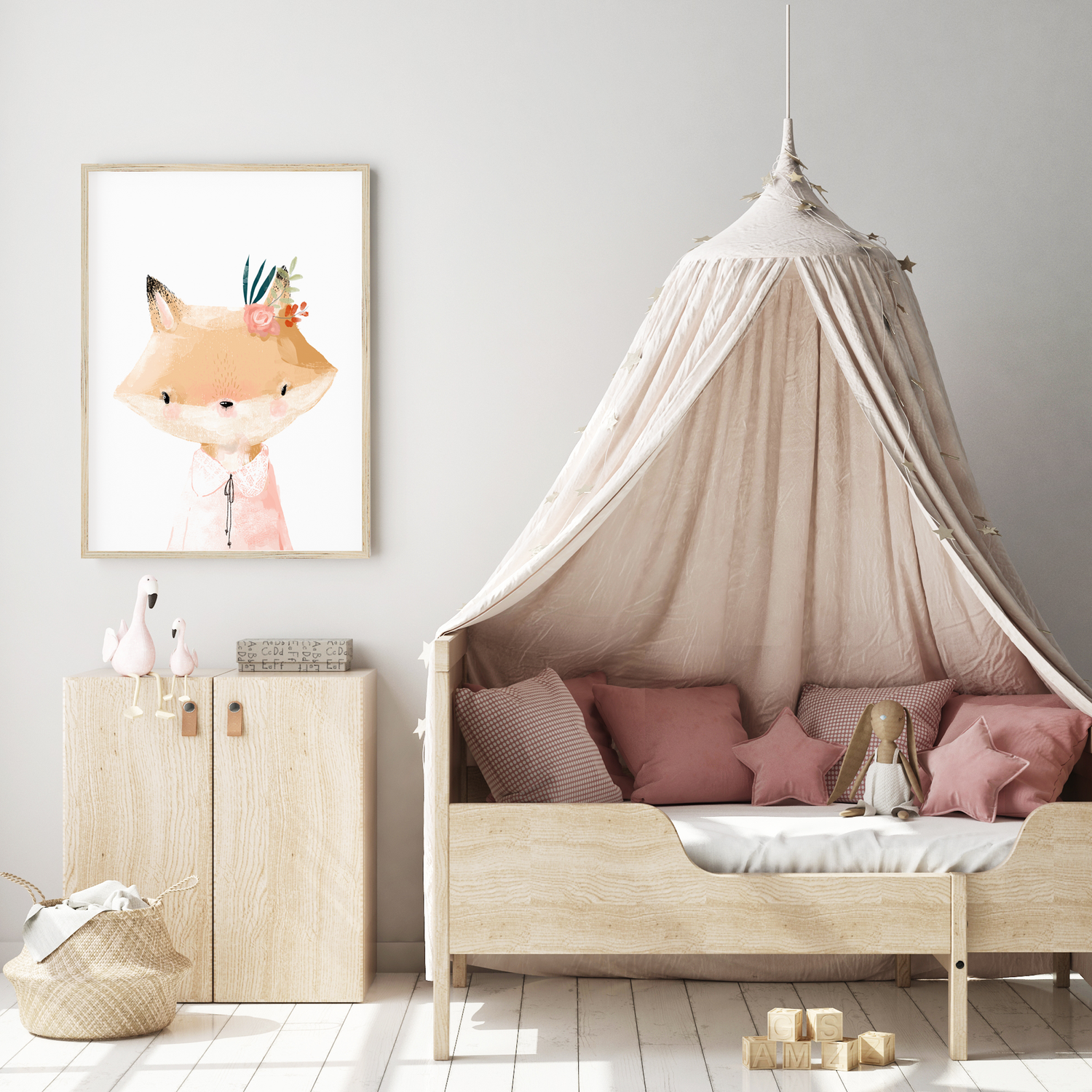 Little Miss Fox Print