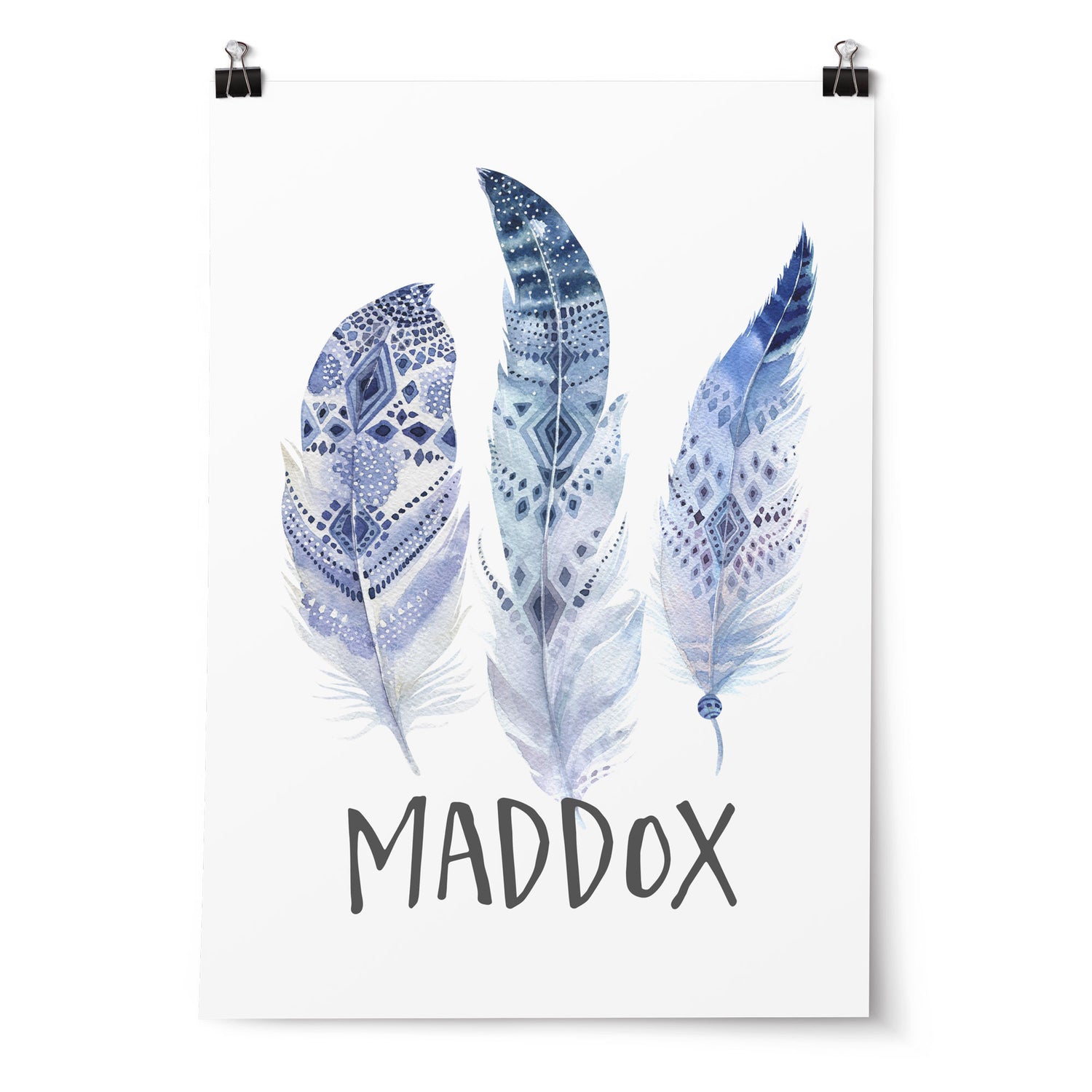 Teepee, Arrows & Feather Name Prints