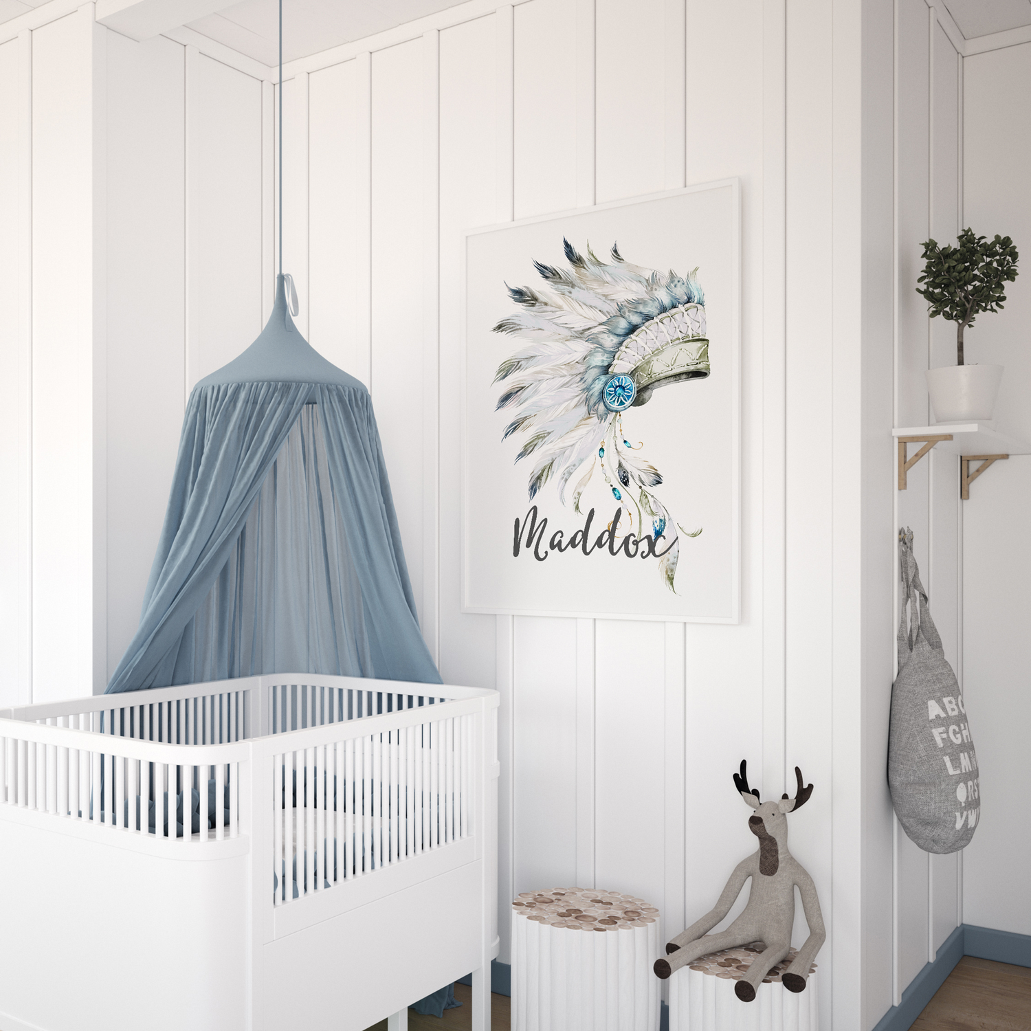 Tribal Headdress Name Print