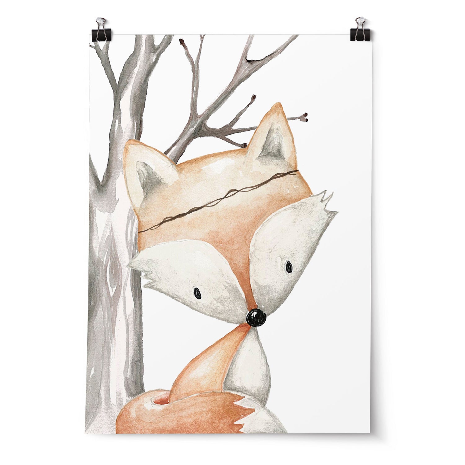 Set of 3 Prints - Woodland Name, Fox & Deer