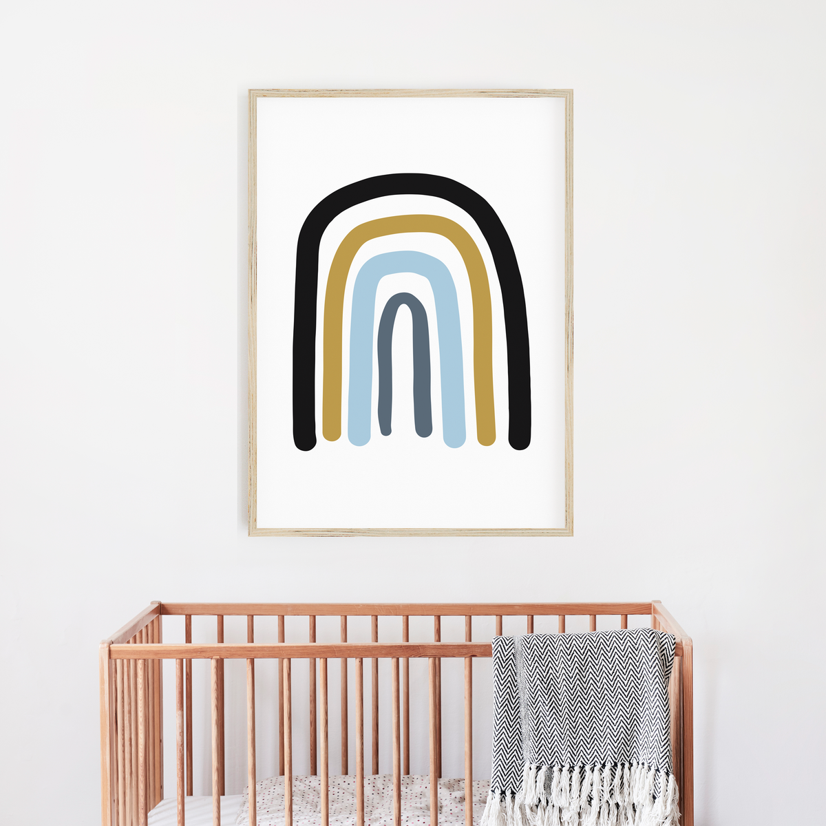 Boys rainbow Nursery Print
