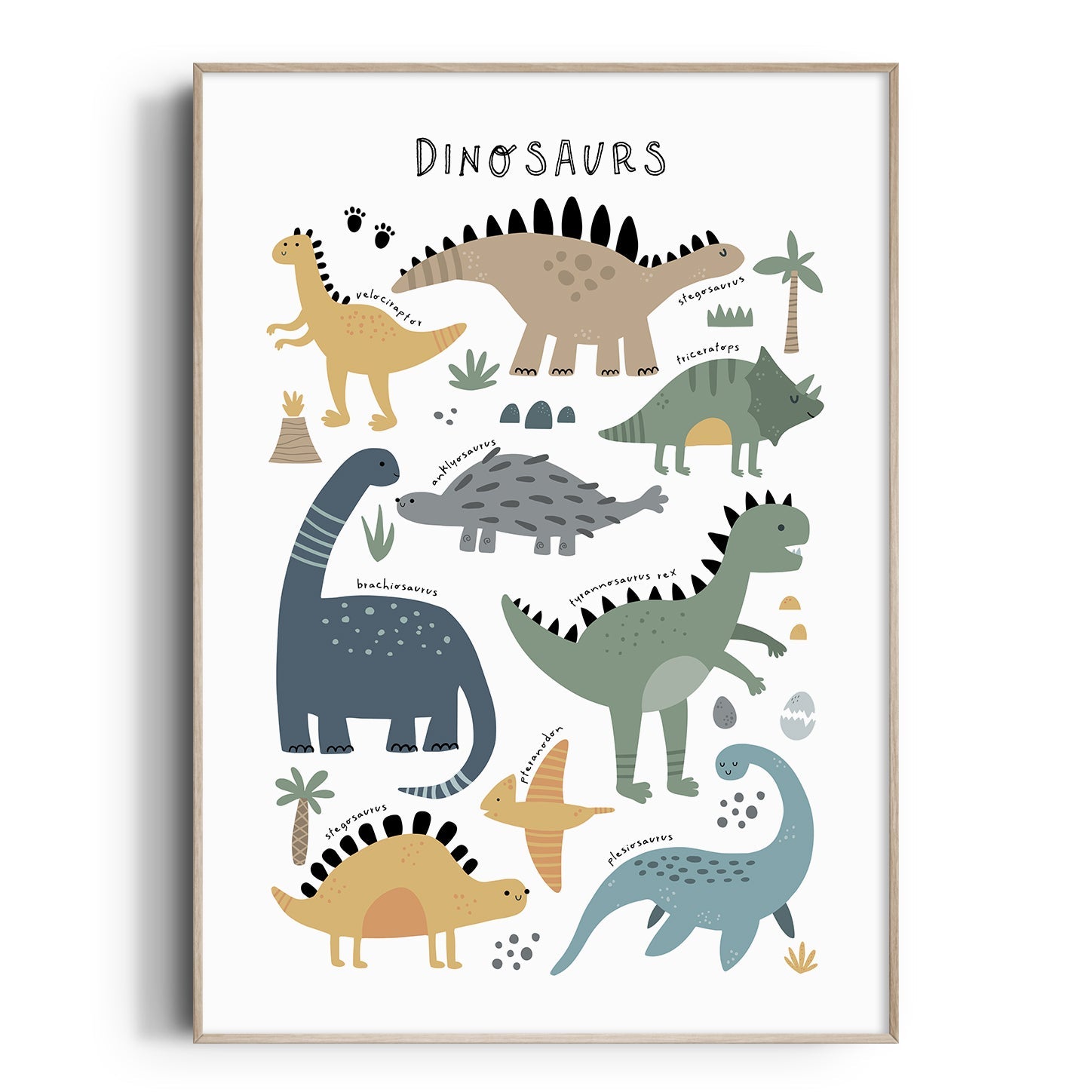 Dinosaur Chart Print